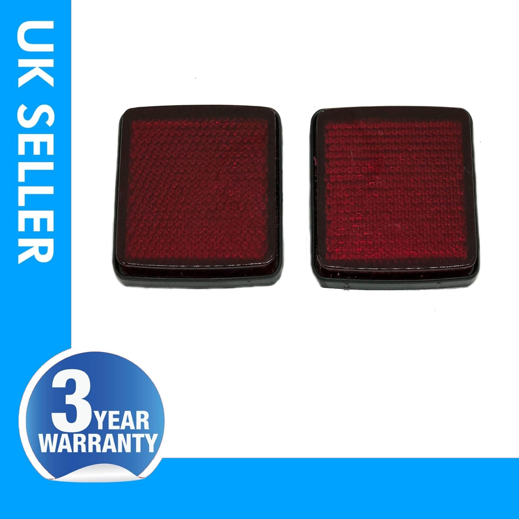 2X Rear bumper reflector Fits PEUGEOT Boxer 1348401080