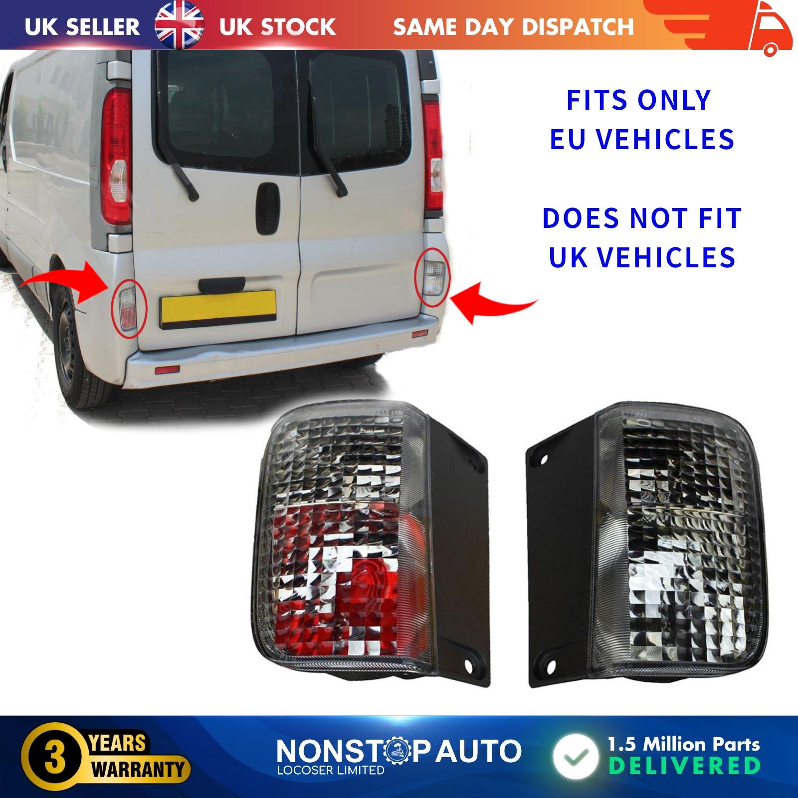 Rear Reflector With Fog Lamp Pair Fits RENAULT Trafic MK2 VAUXHALL Vivaro NISSAN Primastar 8200968063