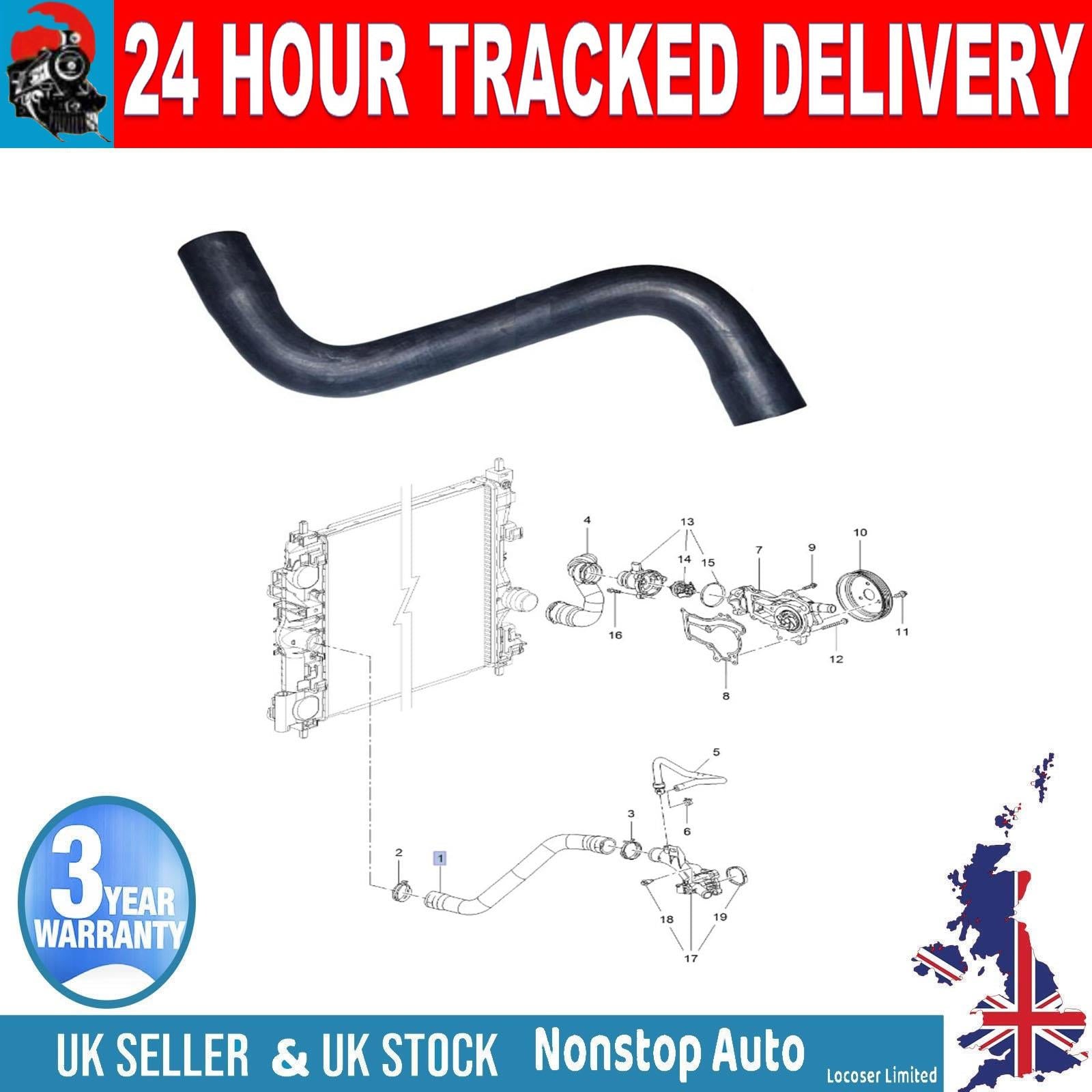 RADIATOR HOSE PIPE FOR VAUXHALL OPEL  ASTRA J CASCADA 1.4  1337839-GM