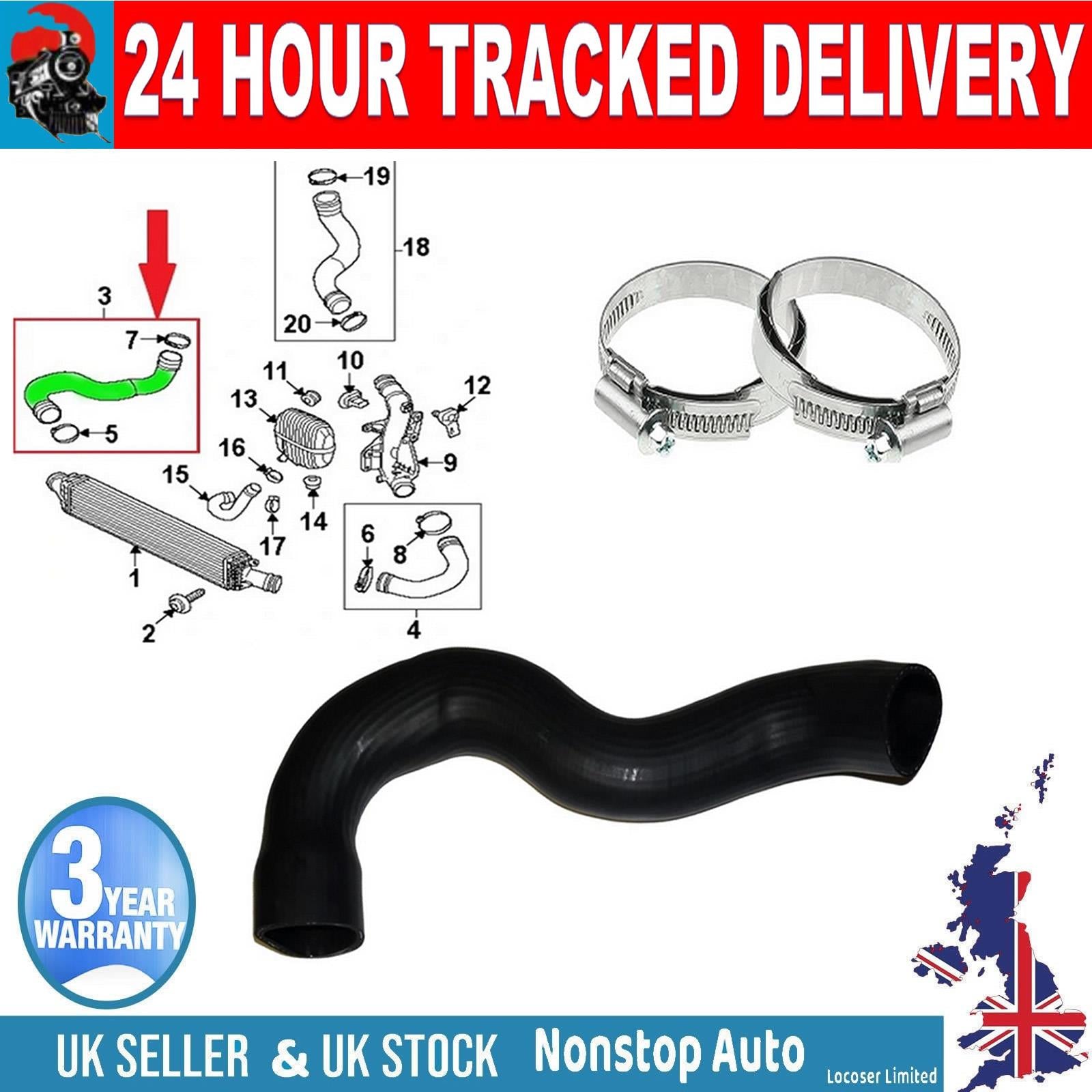 TURBO INTERCOOLER HOSE PIPE FOR AUDI A4-A5 1.8-2.0 TDI  8K0145738M, 8K0145738AB
