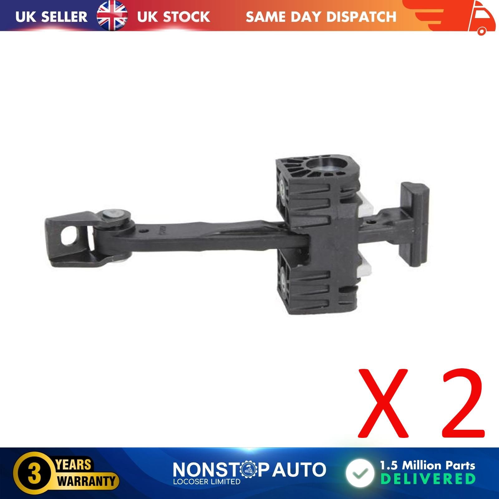 2 X Front Door Hinge Stop Check Strap Limitery Right and Left Side Fits BMW 3 E90 E91 51217259243