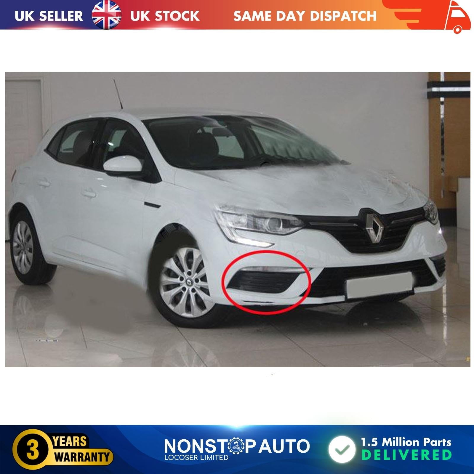 Fog Light Frame Grill Right Side Fits Renault Megane Mk4 Hatchback  261504086R