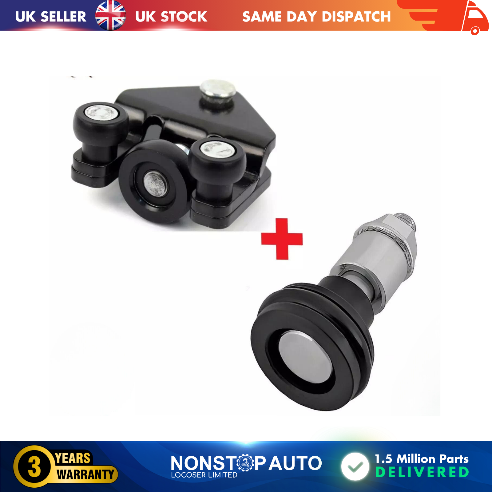 2X Sliding Door Roller Guide Hinge Bottom Right FITS RENAULT Master MK3 VAUXHALL Movano NISSAN NV400 777946809R