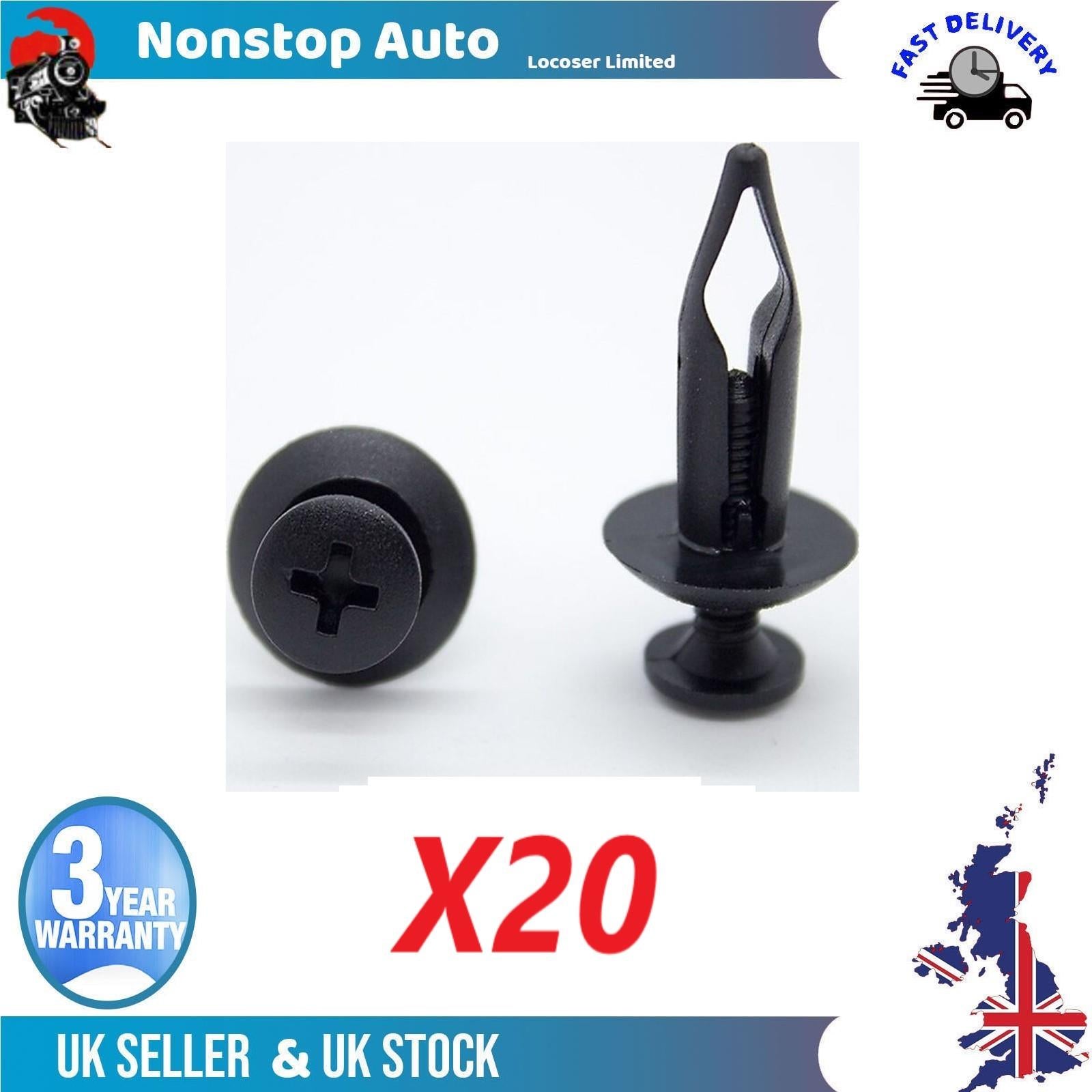 20X Bumper Radiator Grill Cover Trim Panel Retainer Fastener For FORD Ka