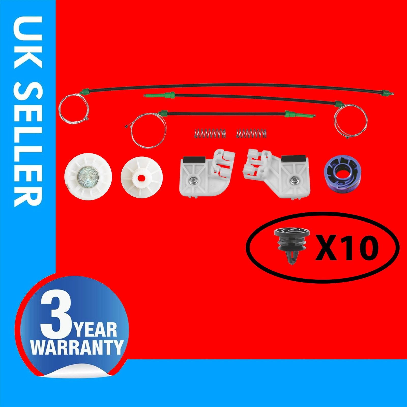 VOLKSWAGEN POLO 9N WINDOW REGULATOR REPAIR KIT FRONT RIGHT HAND SIDE