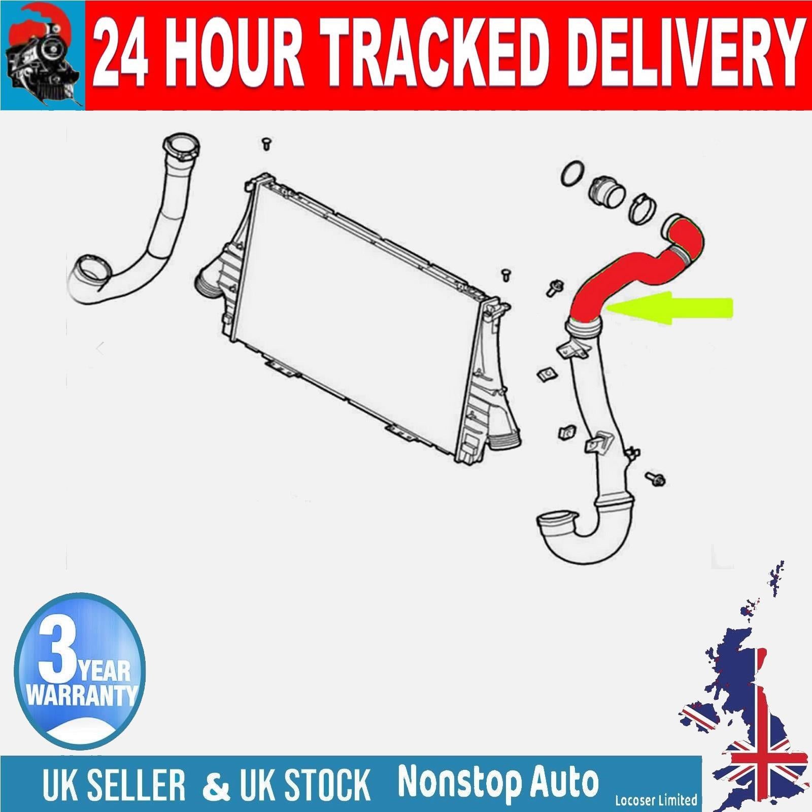 TURBO INTERCOOLER  HOSE PIPE  FOR  SABB 9-3 YS3F 1.9 TTiD 180ps 12777281