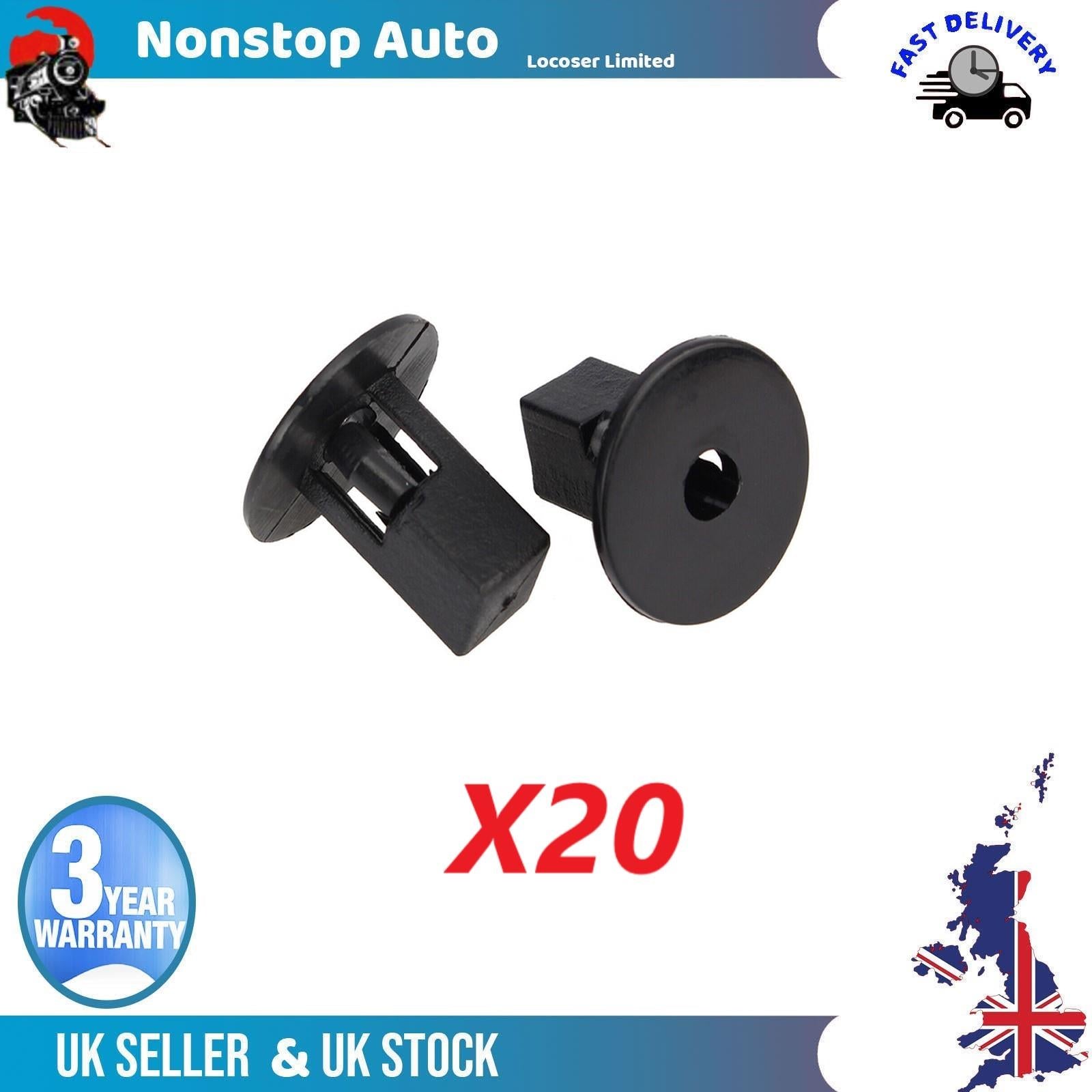 20X Screw Mounting Grommet wheelarch Inner Wing Bumper Trims For PEUGEOT 108