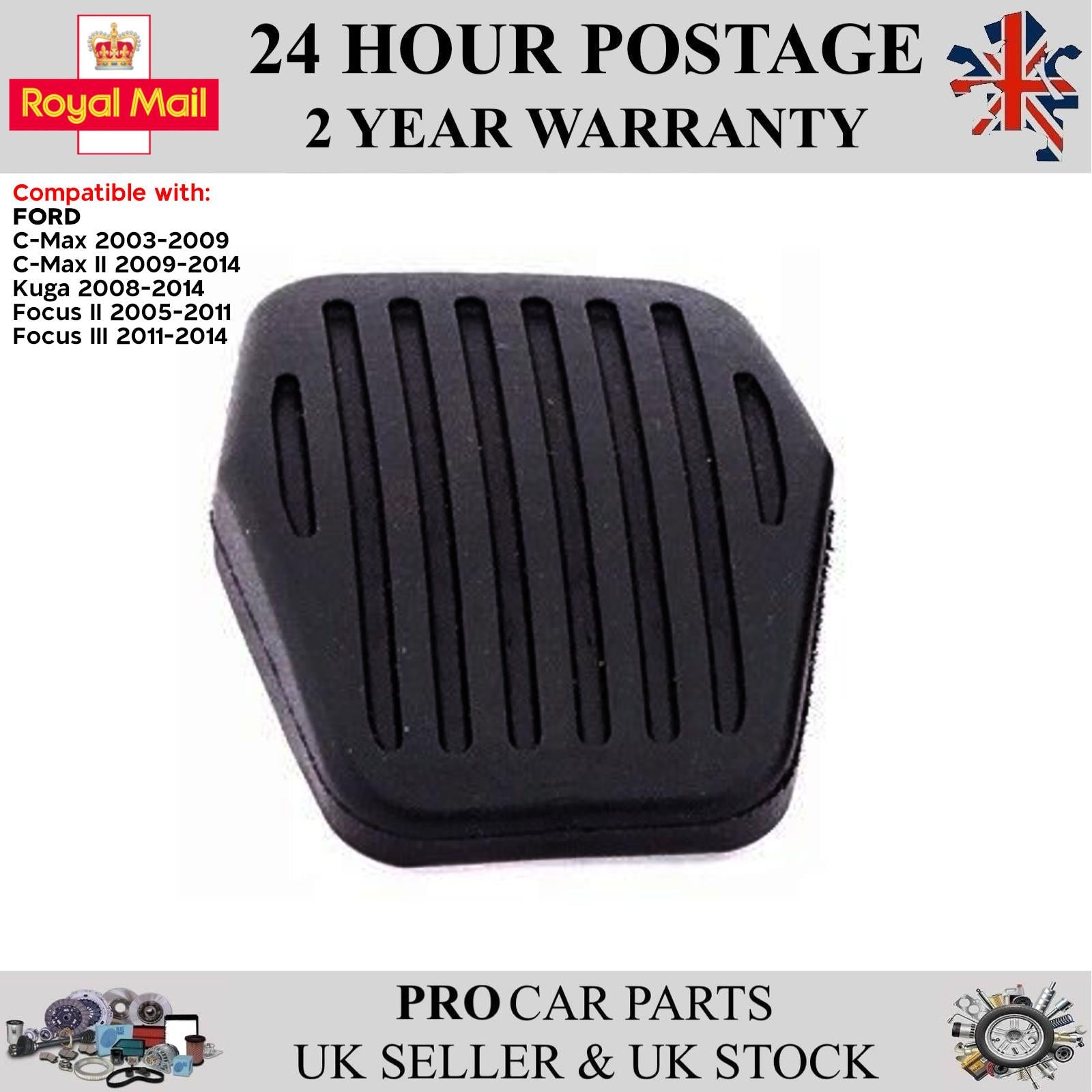 Brake Clutch Pedal Pad Cover For FORD Focus II III C Max Kuga 3M512457AA