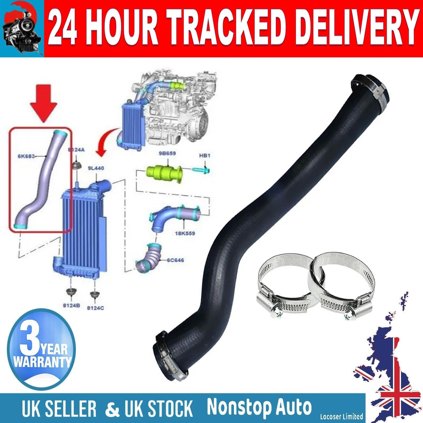 TURBO INTERCOOLER HOSE PIPE   FOR FORD FOCUS III TOURNEO TRANSIT CONNECT  1.6 TDCI AV616K863JC