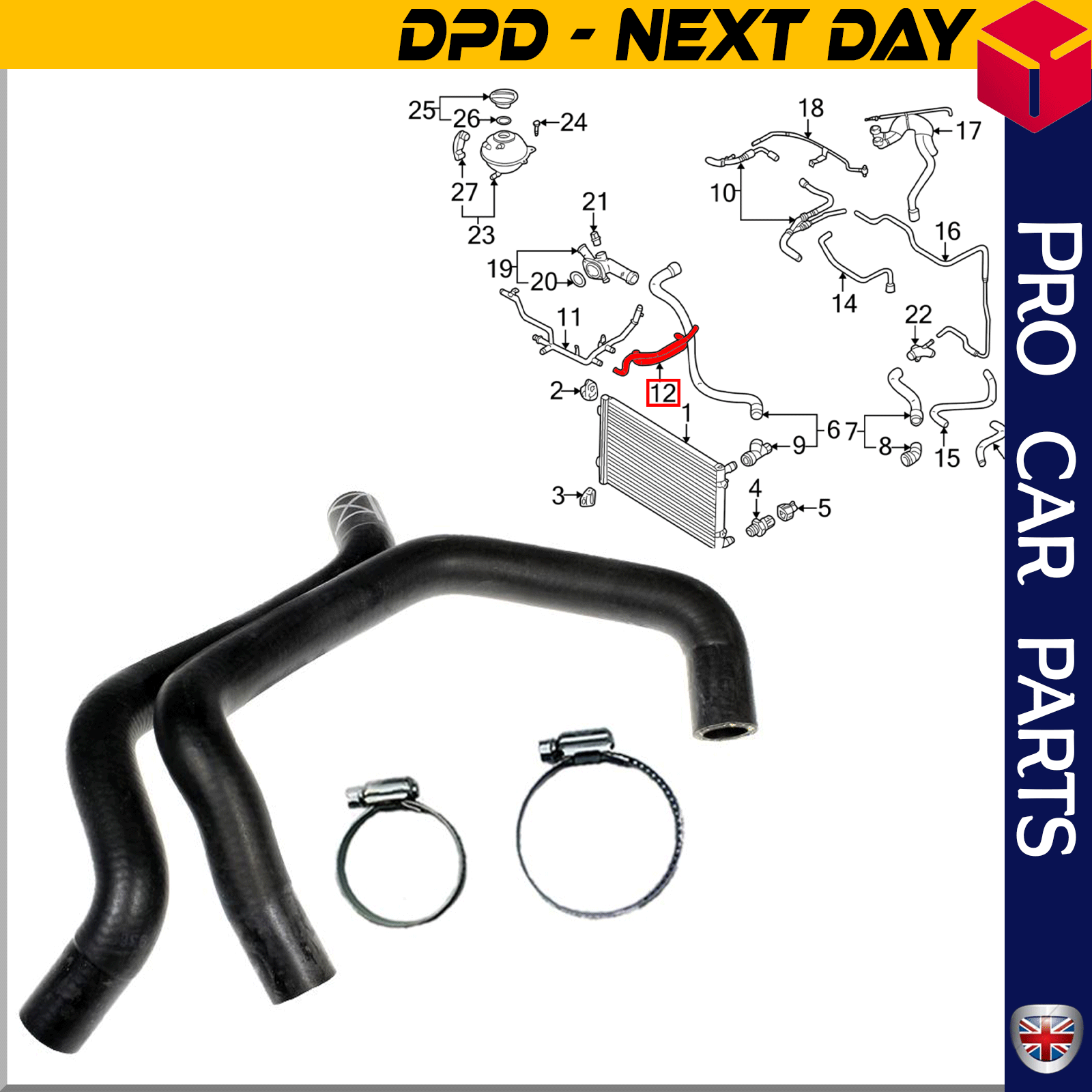 TURBO INTERCOOLER HOSE PIPE FOR  VW GOLF IV  V SEAT LEON TOLEDO AUDI A3 SKODA OCTAVIA 1.8 T 1J0121086BR