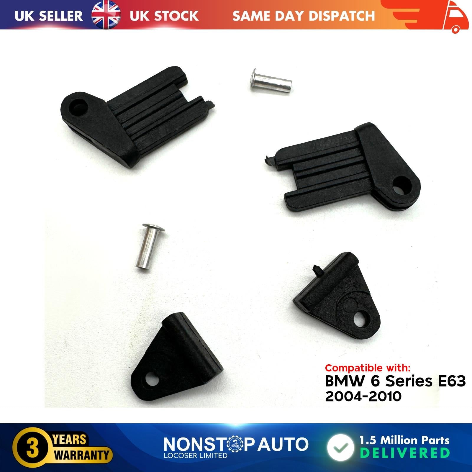 Rear Sun Screen Window Blind Curtain Clip Repair Kit For BMW 6 Series E63