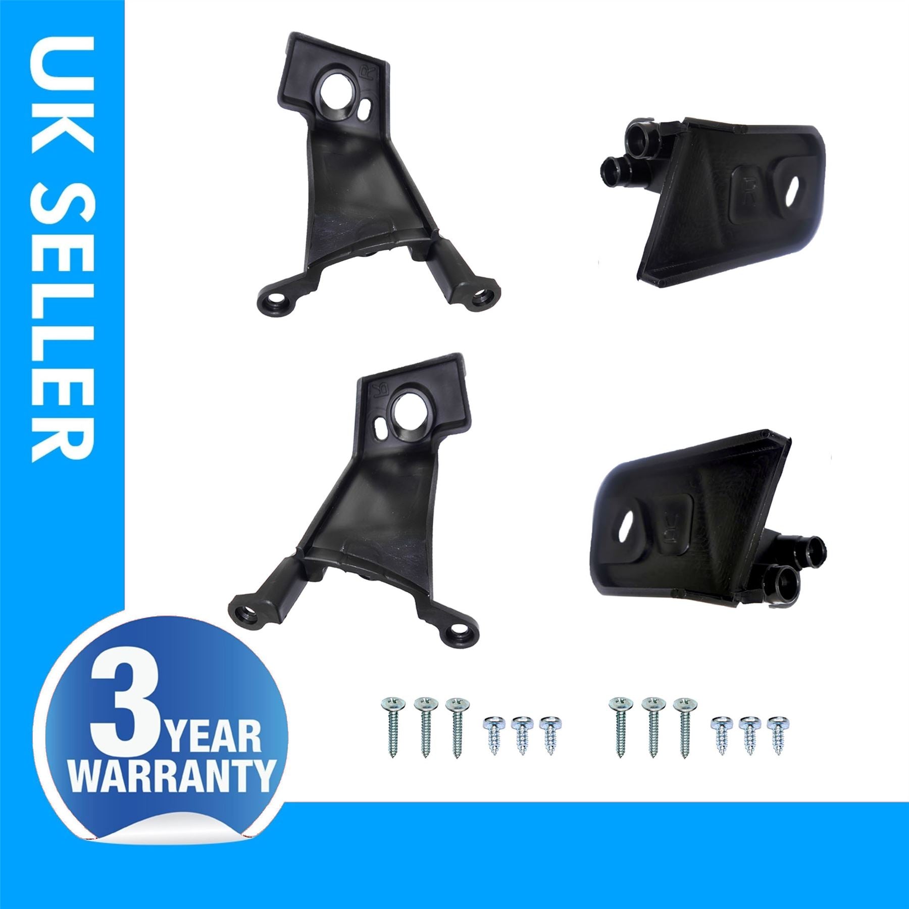 Headlight Repair Kit Bracket Mount Clips Left & Right For Fiat Linea 51785219