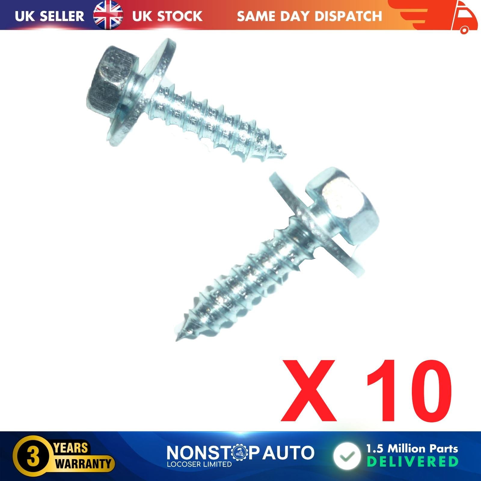 10 X For OPEL VAUXHALL Wheel Arch, Bumper,  Fender, Mudguard Screws 11074862