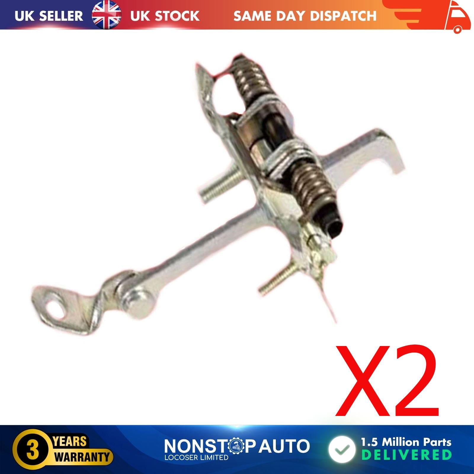 2 X Front Door Hinge Stop Check Strap Limitery Right and Left Side Fits RENAULT Clio Mk1 Mk2  Mk3  Mk4 Symbol I II 7700842857
