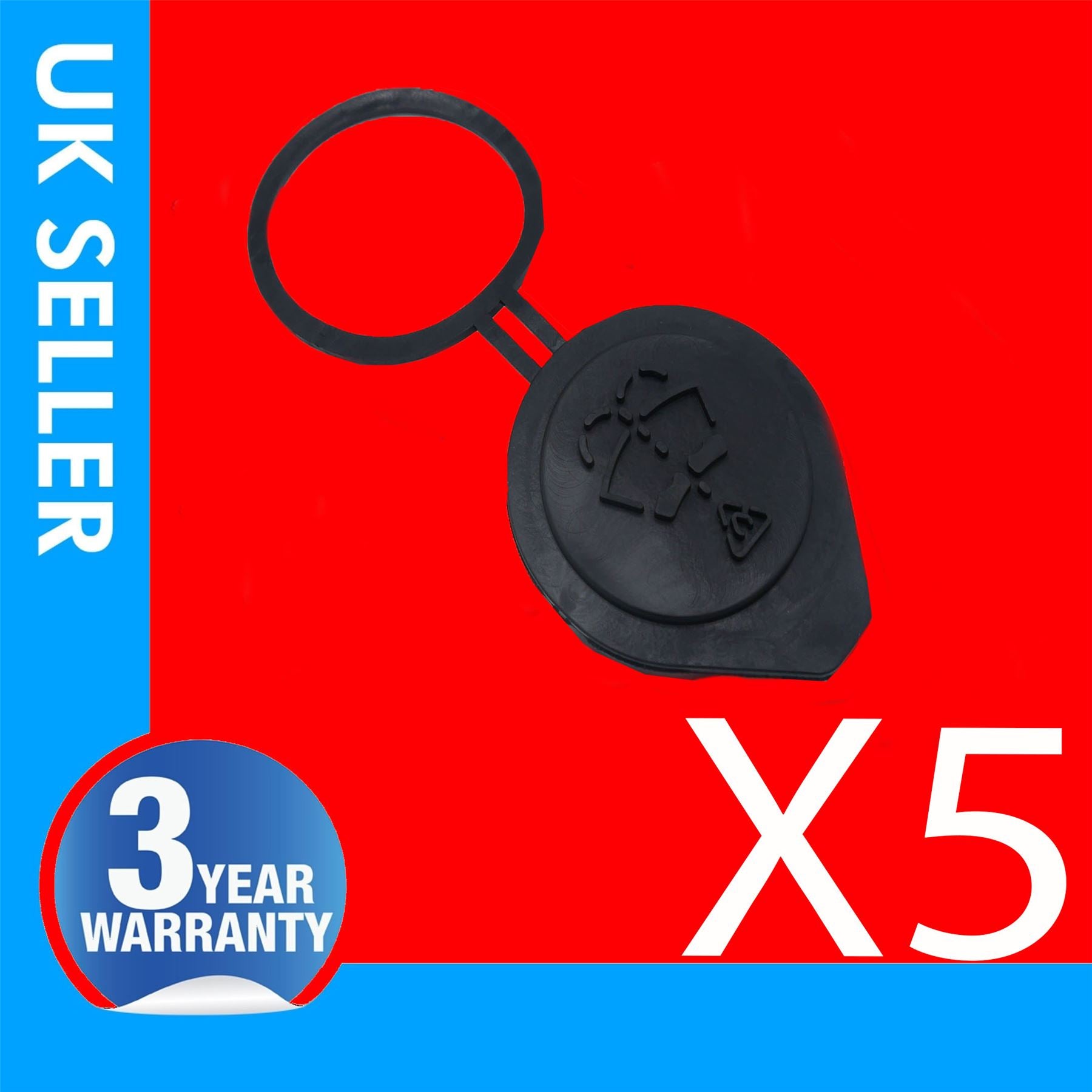 5 X Windscreen Washer Bootle Cap Lid Fits BMW 1 Series F20-F21 E81-E82-E87-E87N -E88 2 Series F22 3 Series E30 E36