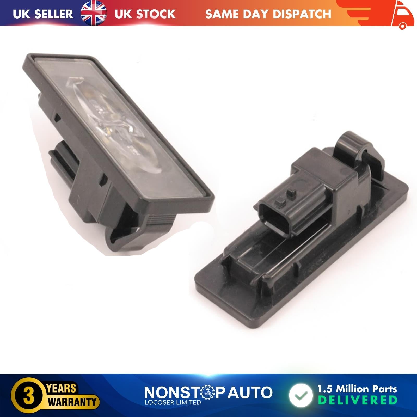 REAR BUMPER LED LICENSE PLATE LIGHT LAMP  FOR RENAULT RENAULT CLIO V VI ESPACE V KADJAR KOLEOS II MASTER III MEGANE IV KANGOO DACIA LOGAN SANDERO II NISSAN LEAF ROGUE INFINITI Q50  Q60 QX30 QX50 II   265108990C