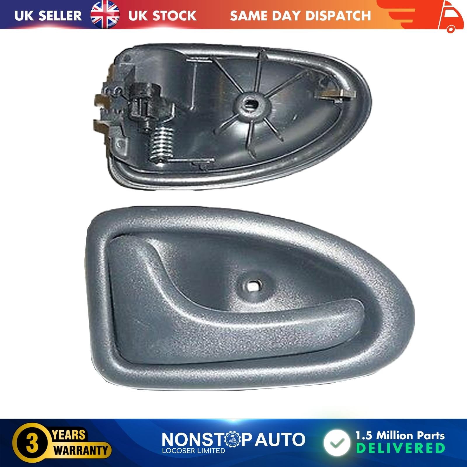 Door Handle Interior Grey Left Fits RENAULT Megane I Scenic I