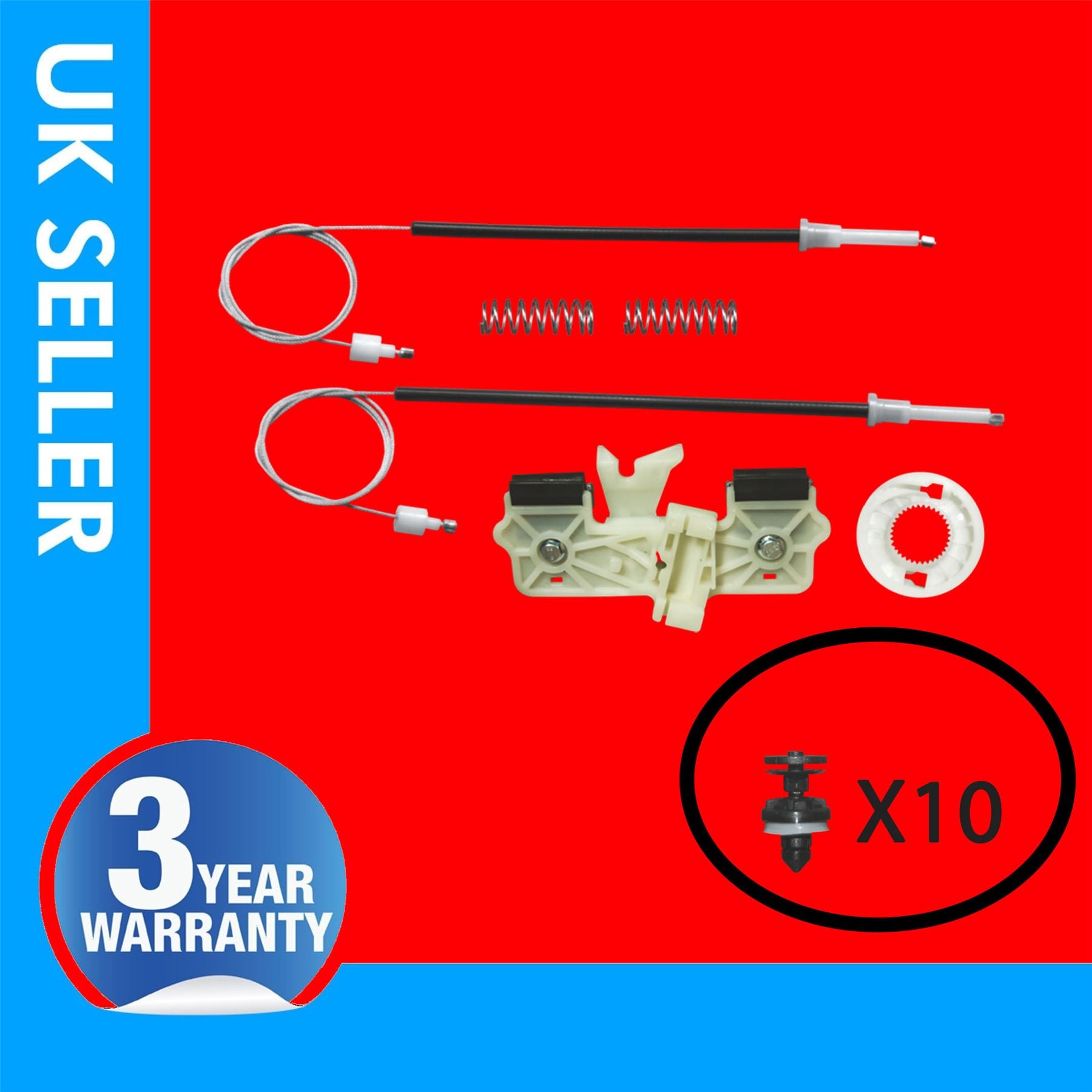 FOR FORD FIESTA  WINDOW REGULATOR REPAIR KIT FRONT LEFT HAND SIDE (2008-2012)