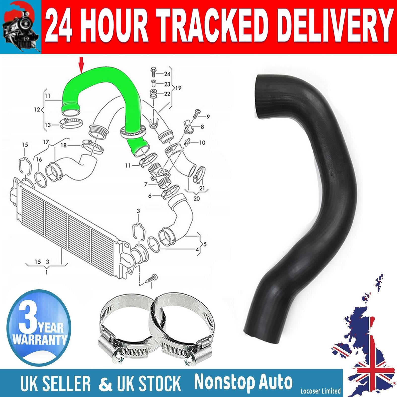 TURBO INTERCOOLER HOSE PIPE FOR  V.W. TRANSPORTER T5 T6 MULTIVAN T5 T6 2.0 TDI