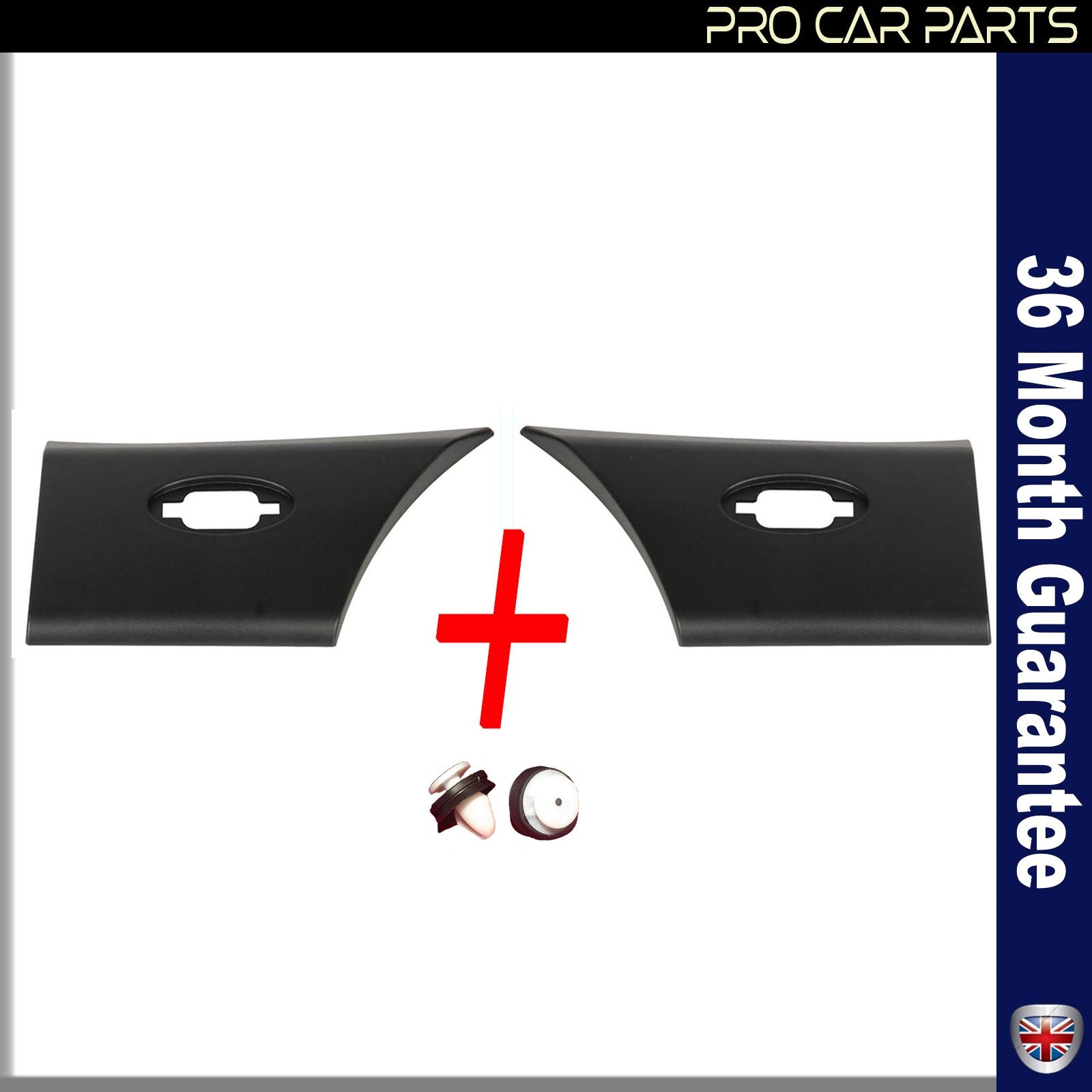 2X Side Moulding Strip Panel Rear L+R For RENAULT Master III