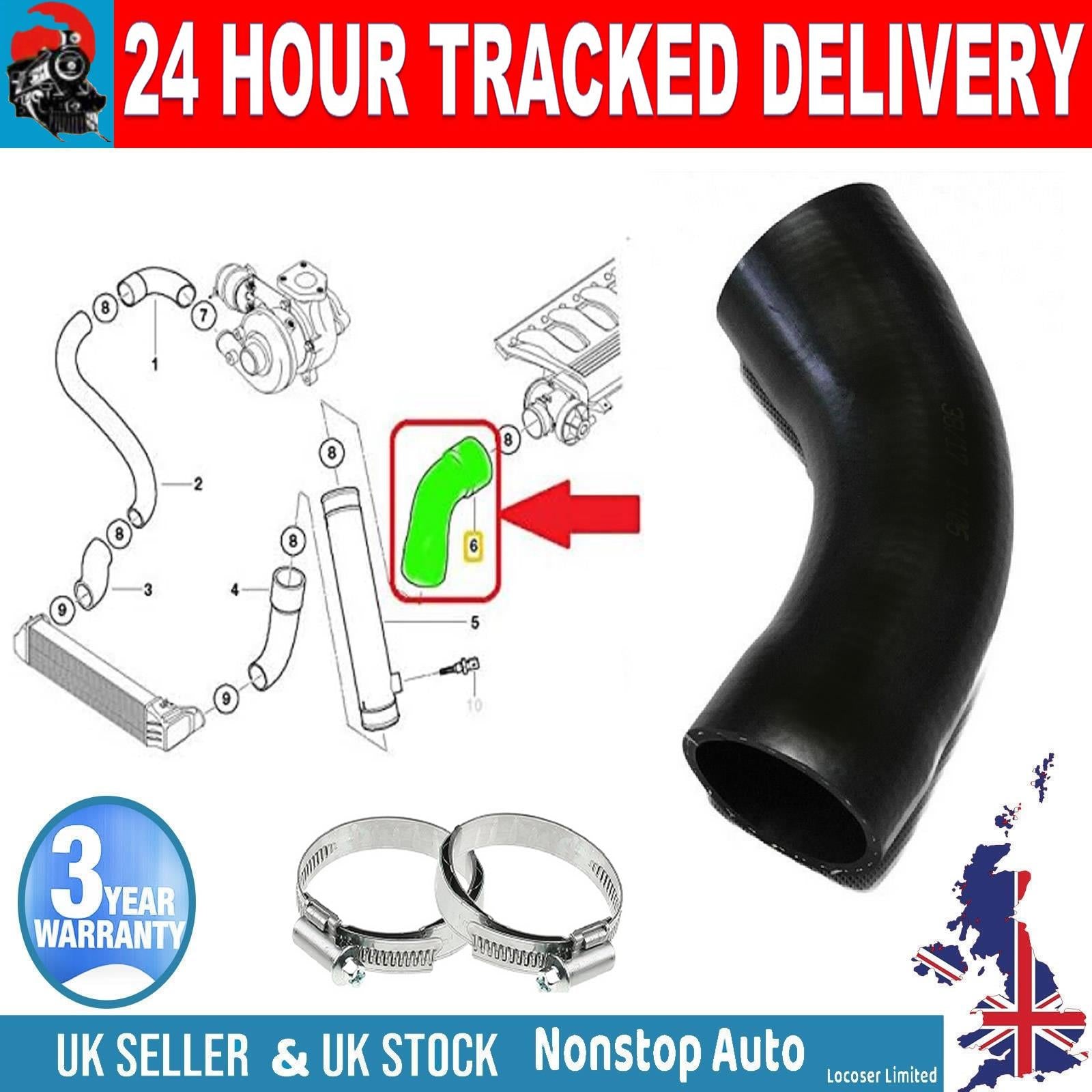 TURBO INTERCOOLER HOSE PIPE FOR BMW 3 (E46) 5 (E39) 7 (E38) X5 (E53)  11617799389