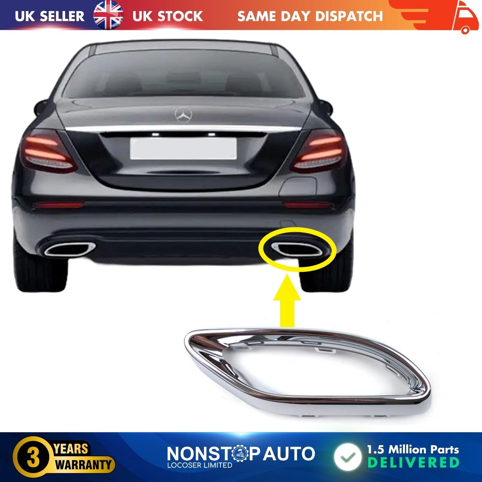 Exhaust Tips Tailpipe Cover Trim Right For MERCEDES A B C E Class A2058852321