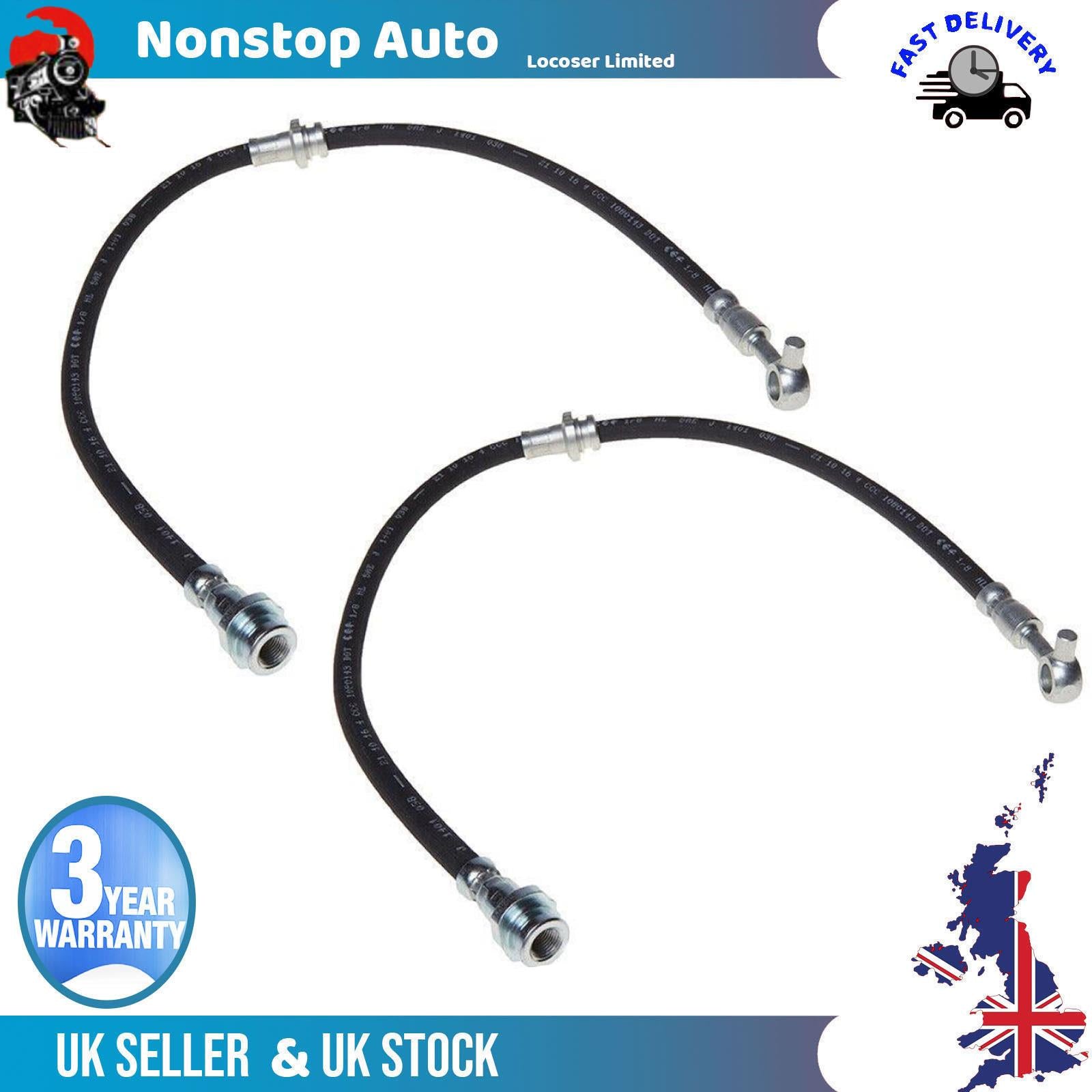 2X FRONT BRAKE HOSE PIPE LEFT & RIGHT For NISSAN Qashqai 46210JD005