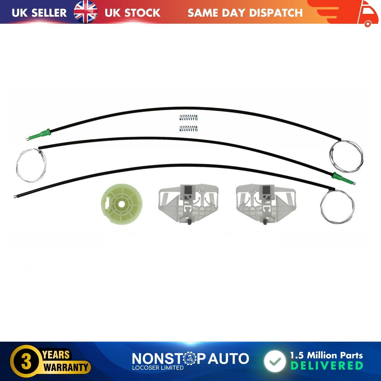 Fits PEUGEOT Partner CITROEN Berlingo Window Regulator Repair Kit Front Left or Right Side 9222G1