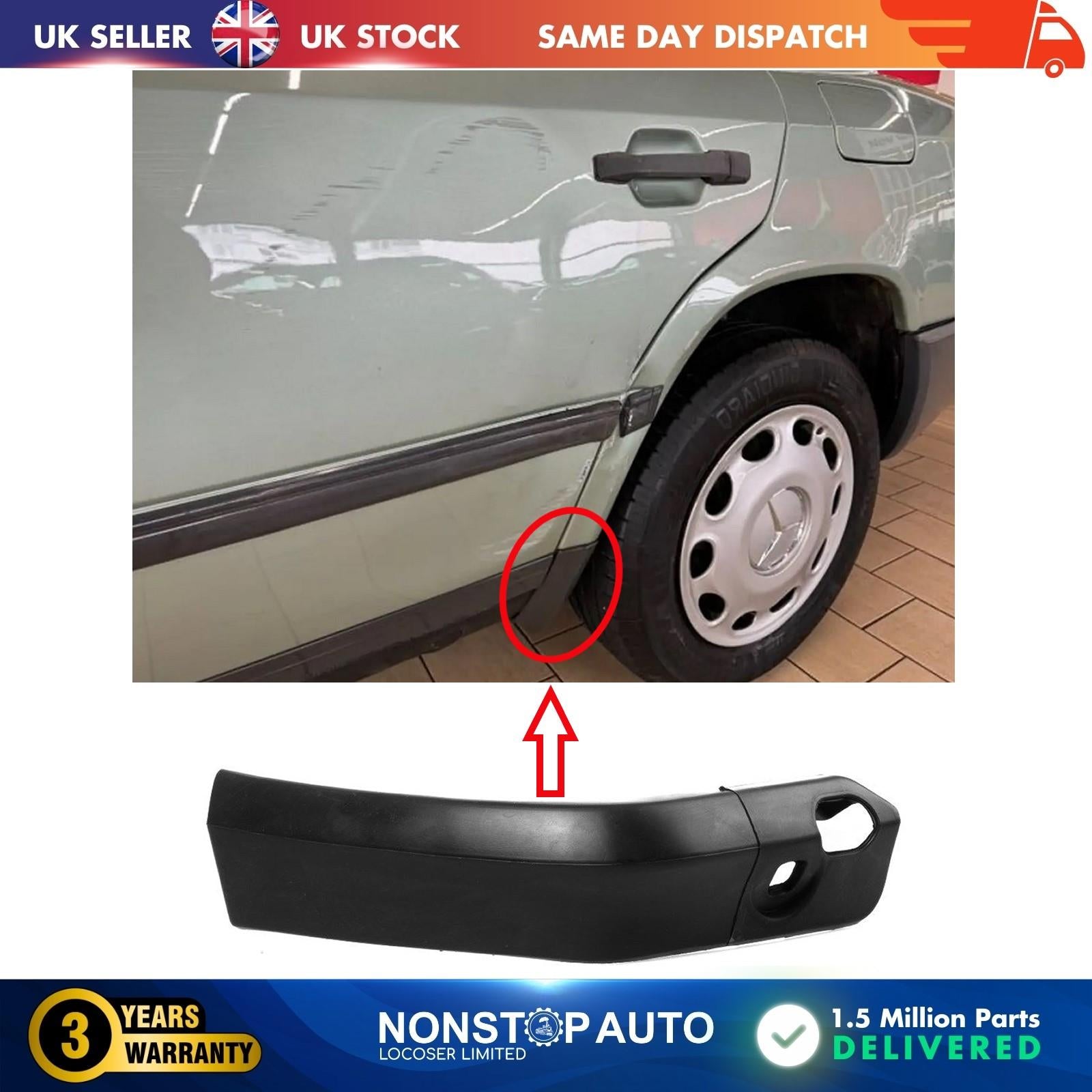 Door Wheel Arch Fender Moulding Lower Rear Left For MERCEDES W124 S124 A1248840131