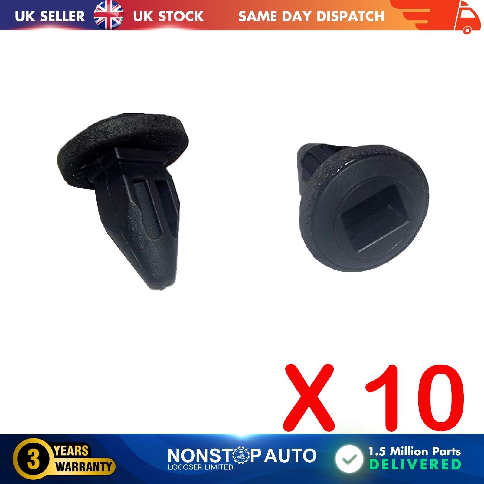 10 X FOR OPEL / VAUXHALL Bumper Front Grill Panel Trim Clips