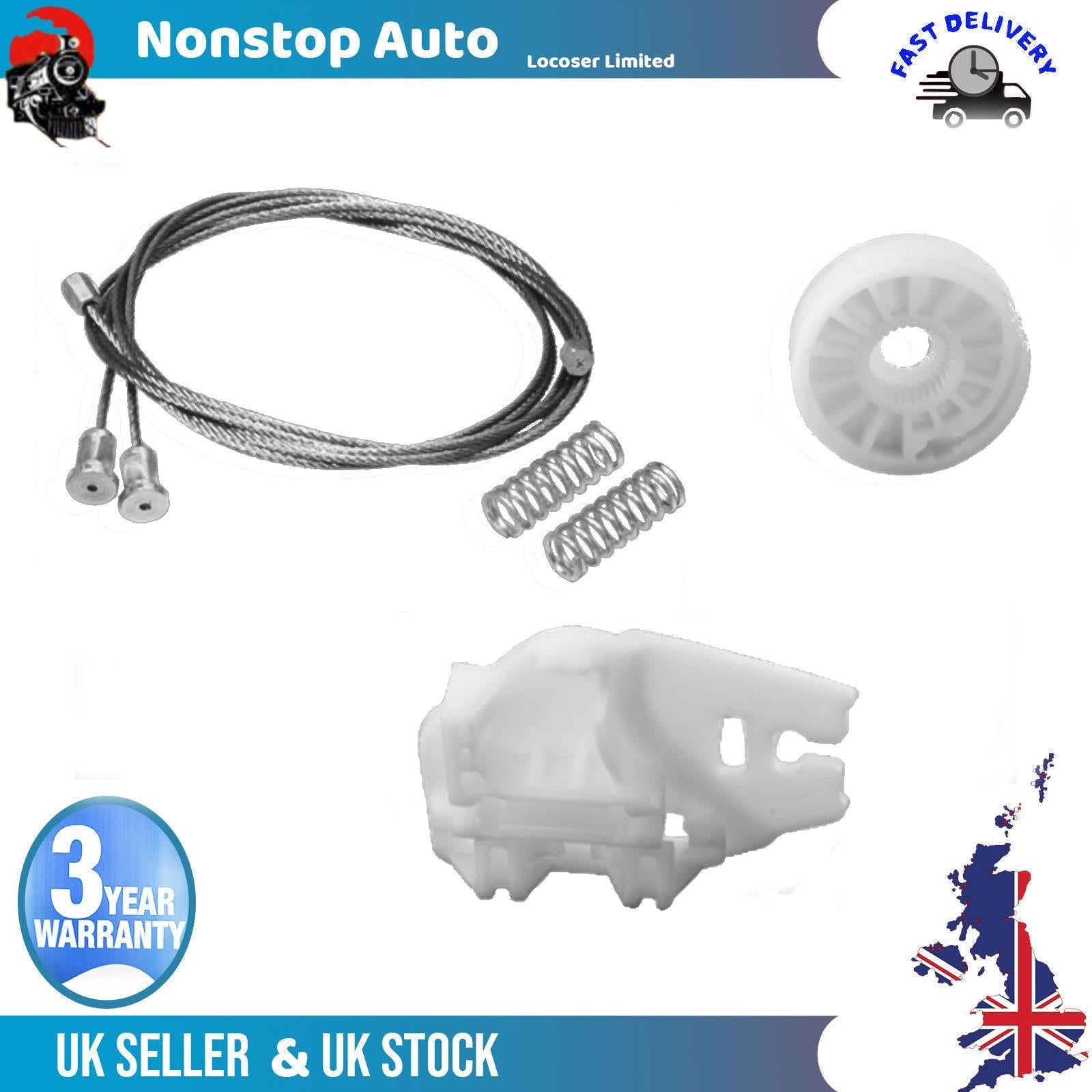 Fits BMW X5 Window Regulator Repair Kit Rear Right Side