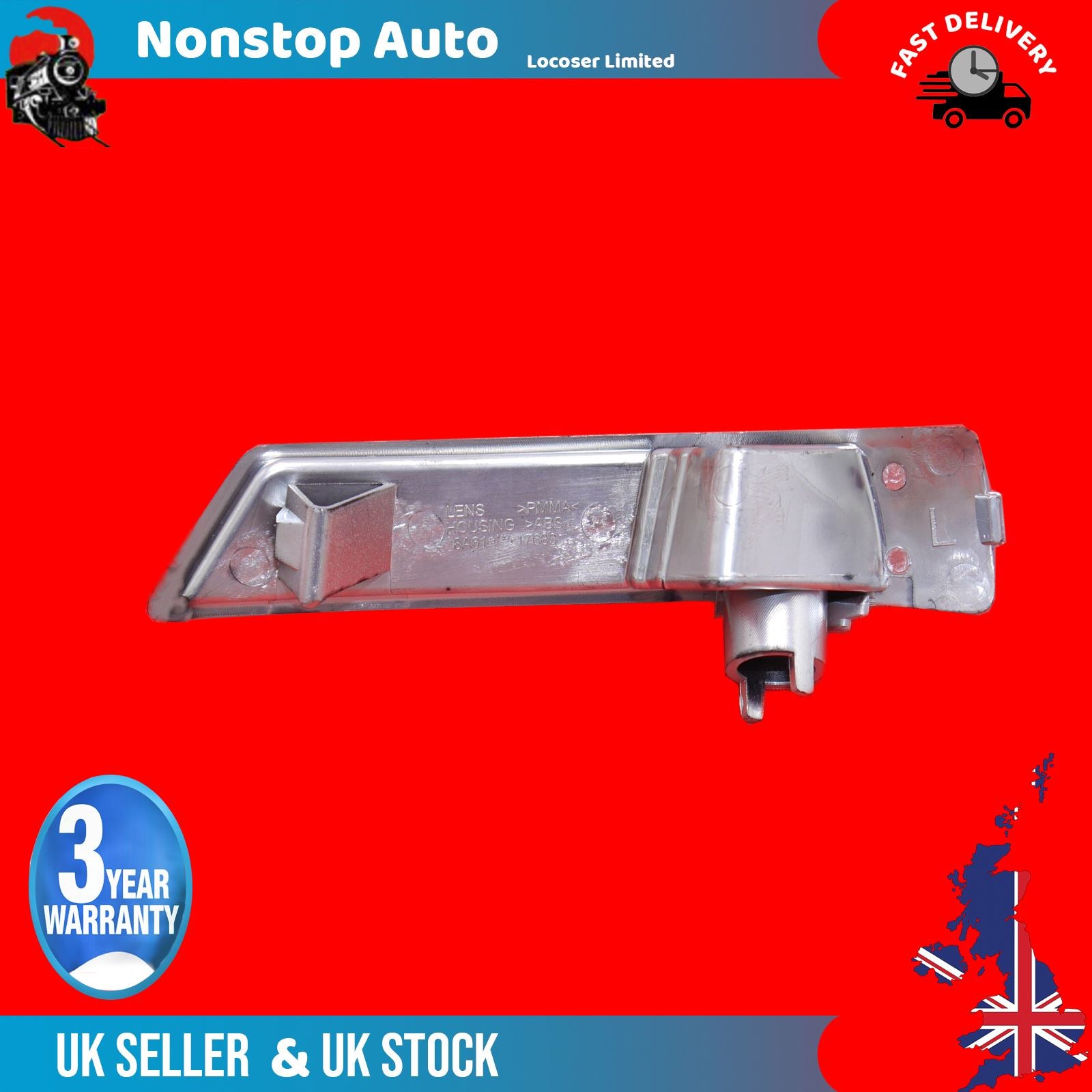 Wing Mirror Indicator Light Lens Left Side Fits FORD Focus Mk3 Mondeo Mk4