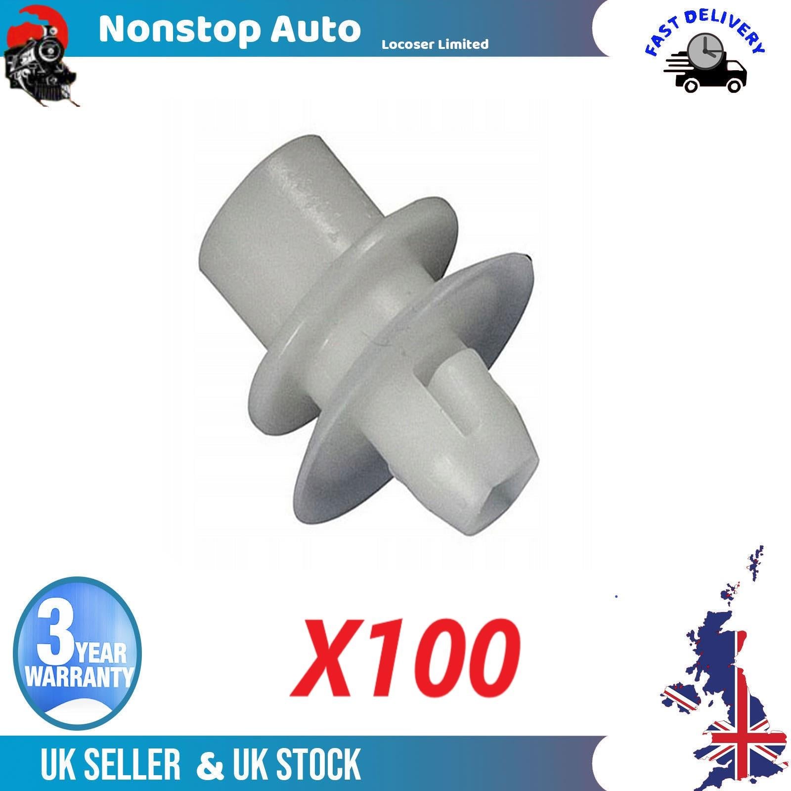100X Bumper Retainer Clips Rear Arch Whellarch Splash Guard Clips For MERCEDES Smart 0001781v002000