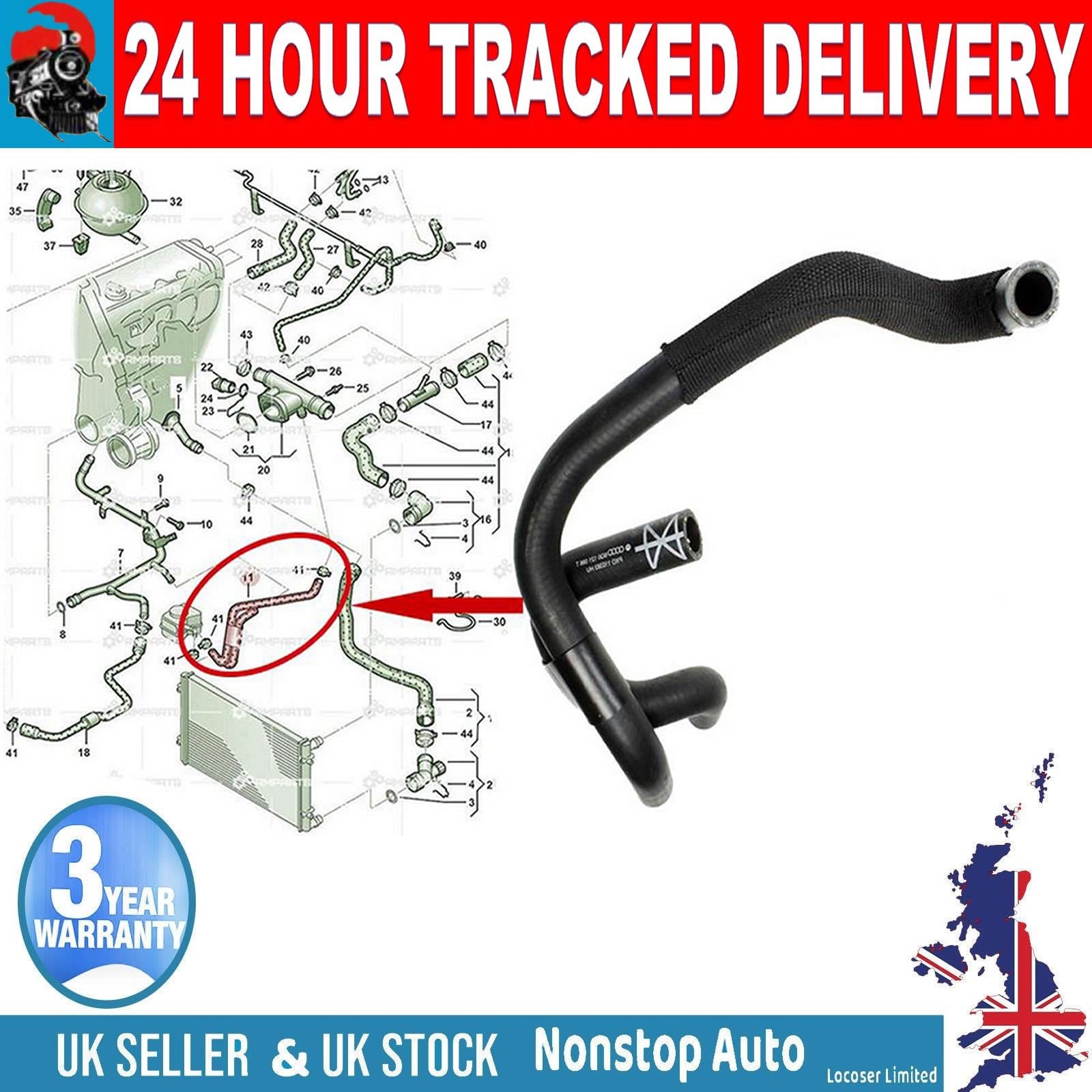 TURBO INTERCOOLER TURBO HOSE PIPE FOR SEAT IBIZA III SKODA FABIA VW POLO  6Q0121086N