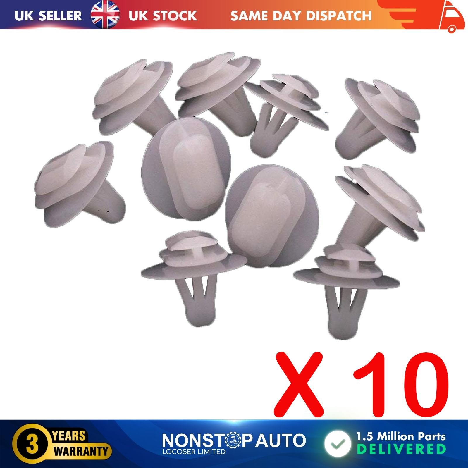 10X Door Body Side Moulding Trim Fastaner Clips For RENAULT Kangoo Velsatis