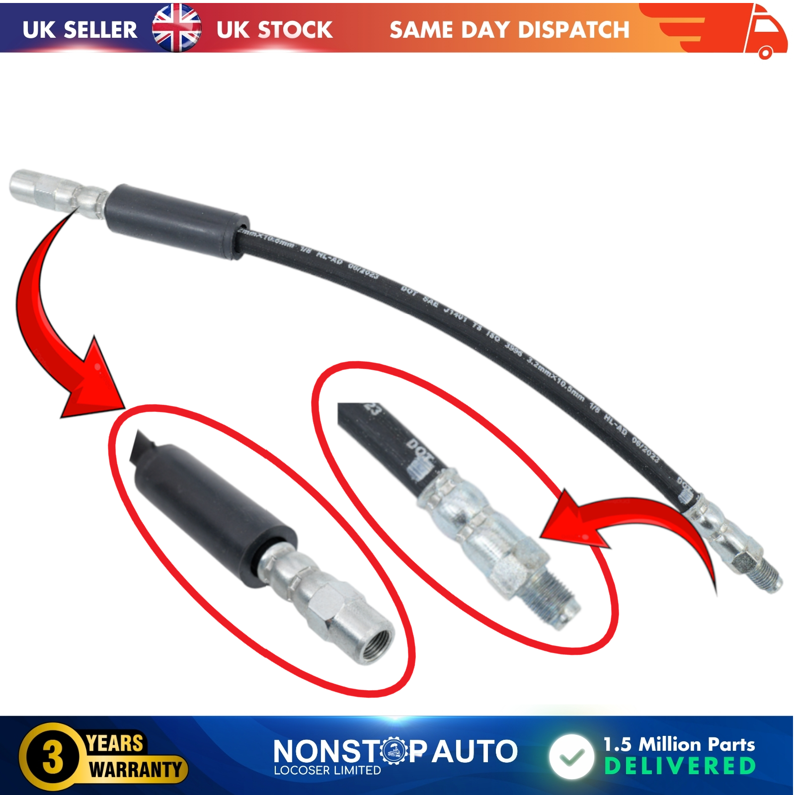 Front Brake Hose Pipe For BMW 3 E30 325 i X 34321159888
