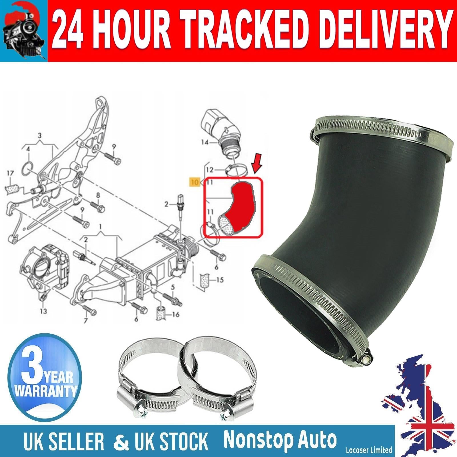 TURBO INTERCOOLER HOSE PIPE FOR  AUDI A11.4 TDI SEAT IBIZA IV TOLEDO IV 1.4 TDI SKODA FABIA III RAPID 1.4 TDI VW POLO V 1.4 TDI  04B145822B