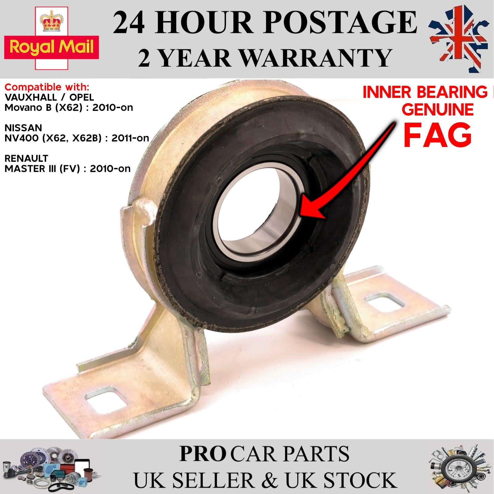 CENTER BEARING WITH DUST COVERS FAG BEARING 45 x 19 mm