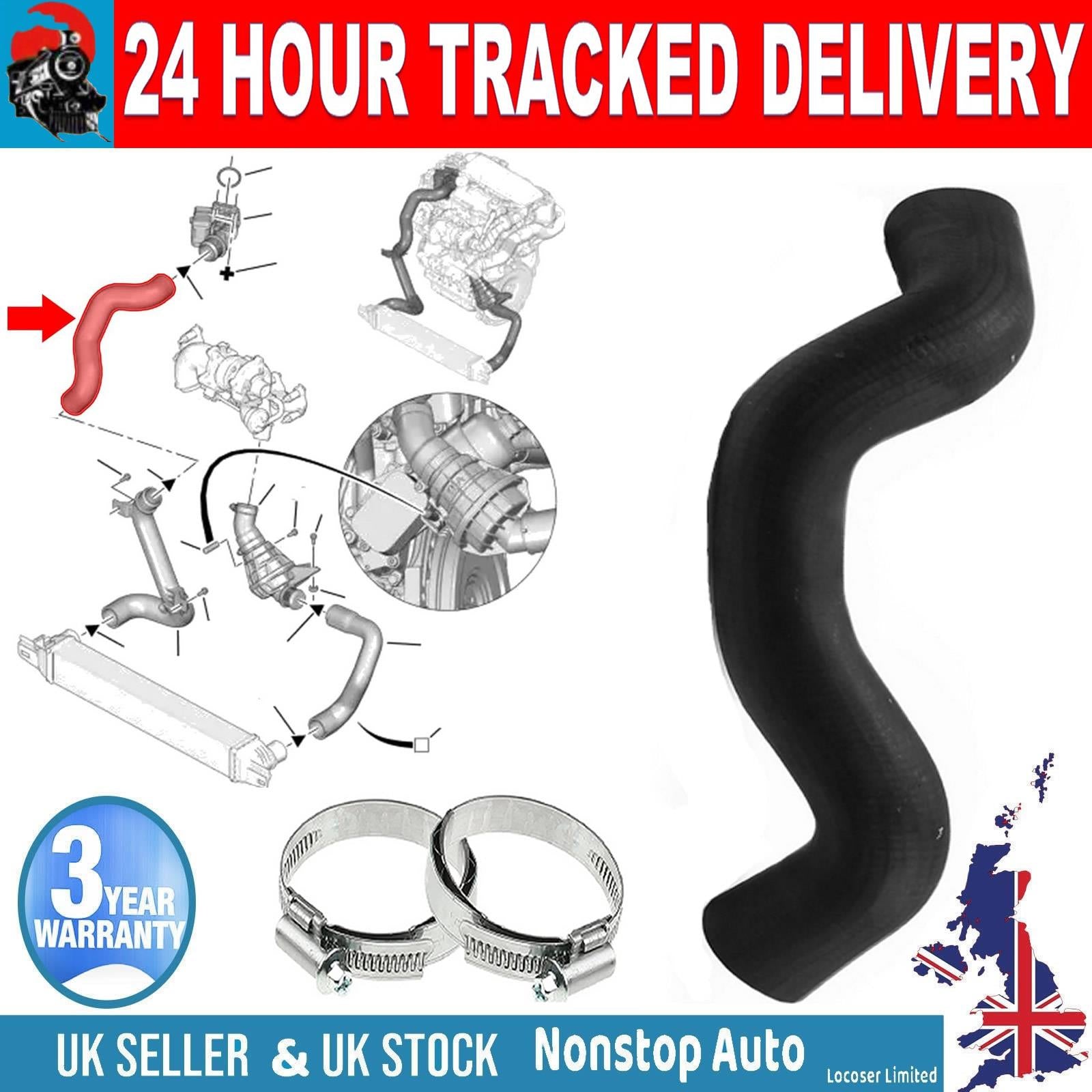 TURBO INTERCOOLER HOSE PIPE FOR CITROEN Nemo 1.4 HDi PEUGEOT Bipper 1.4 HDi 0382LR