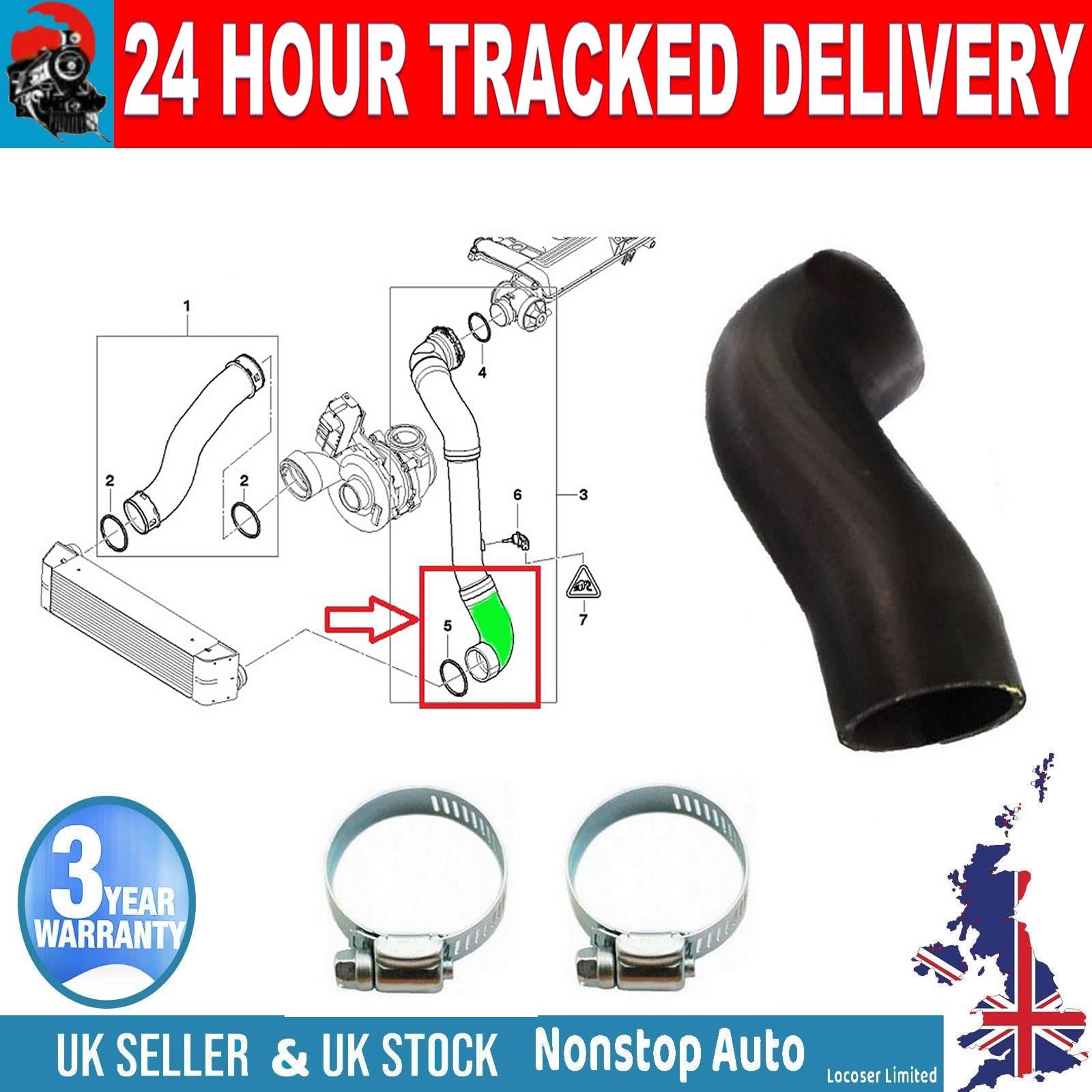 TURBO INTERCOOLER HOSE PIPE SMALL FOR  BMW X3 E83 3.0D 3.0Sd 11613415784
