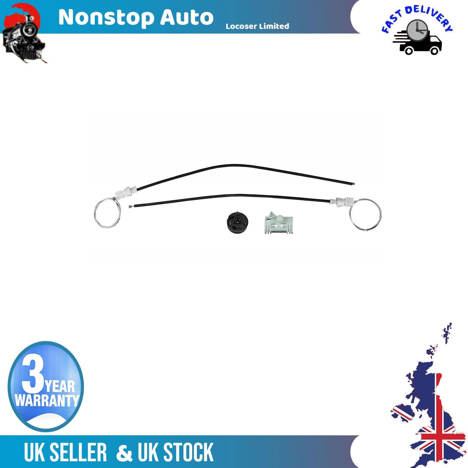 Fits RENAULT Clio II Window Regulator Repair Kit Front Left Side 7700842247
