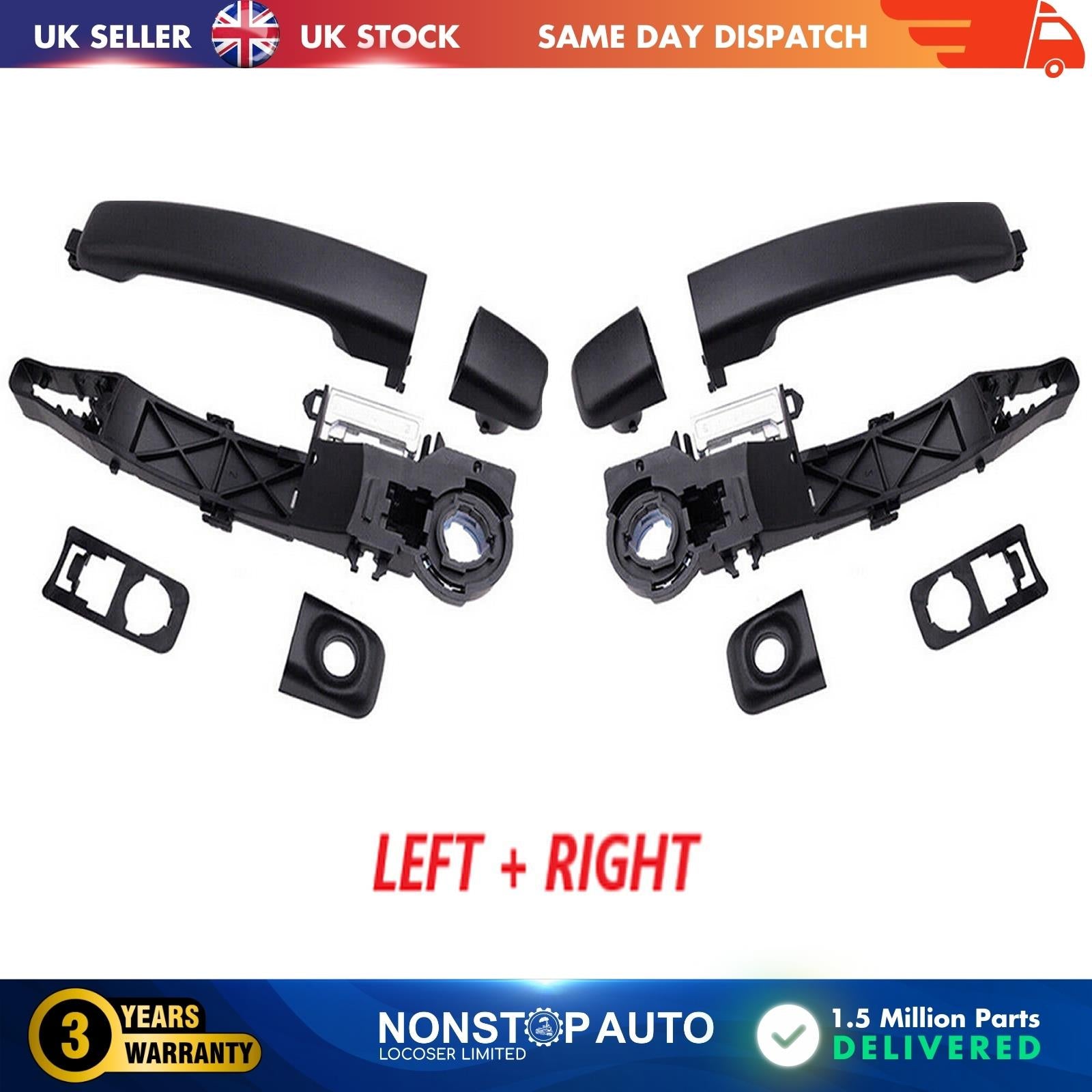 Front Left and Right Side Door Handle & Holder For NISSAN NV 400 VAUXHALL Movano RENAULT Master NISSAN NV 400