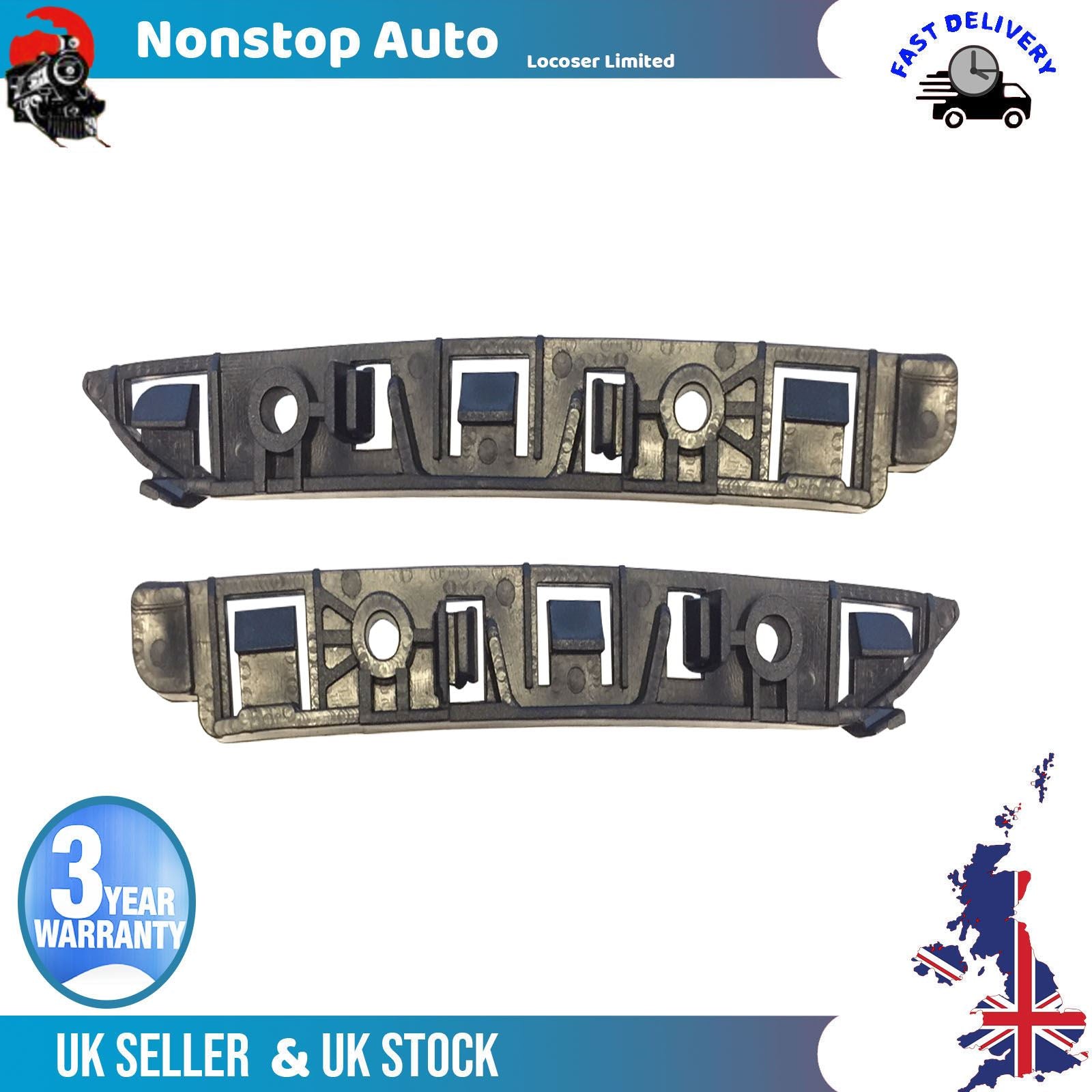 2X front bumper Bracket Holder Top Side Fits Fiat Tipo Cross 52082387 52082388