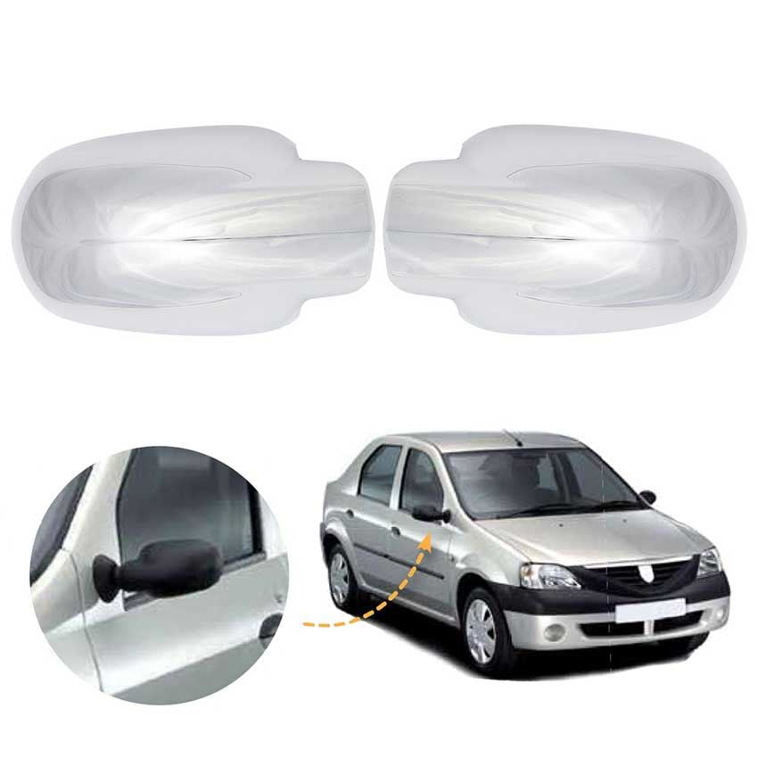 DACIA Logan wing mirror cover cap chrome / left&right