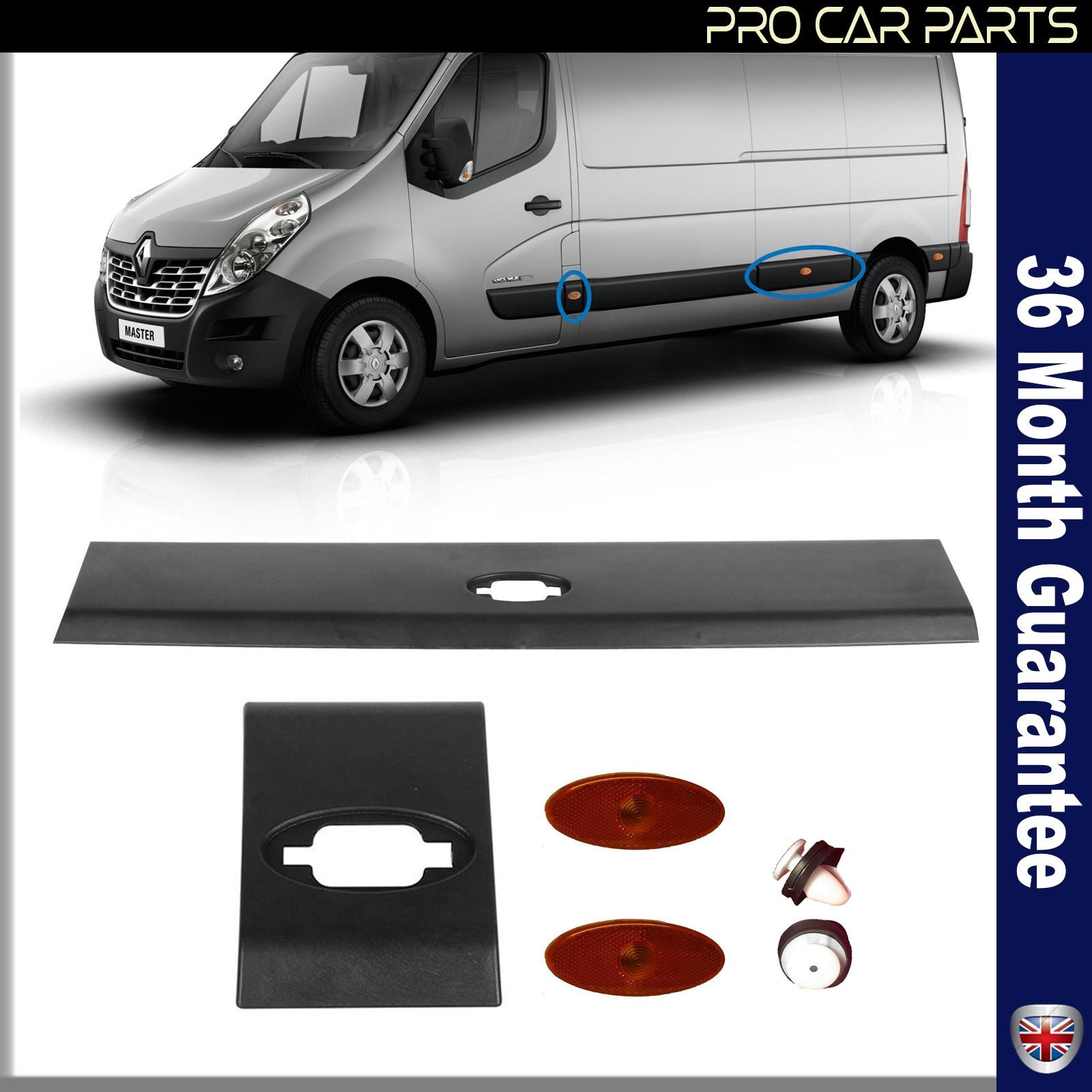 DOOR moulding PANEL STRIP FRONT REAR LEFT & indicatorS FOR VAUXHALL Movano