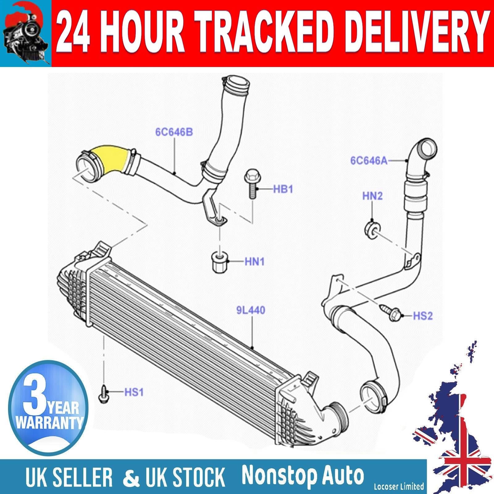 TURBO INTERCOOLER HOSE PIPE FOR FORD MONDEOIV S MAX GALAXY 2.2TDCI 8G916K683AC