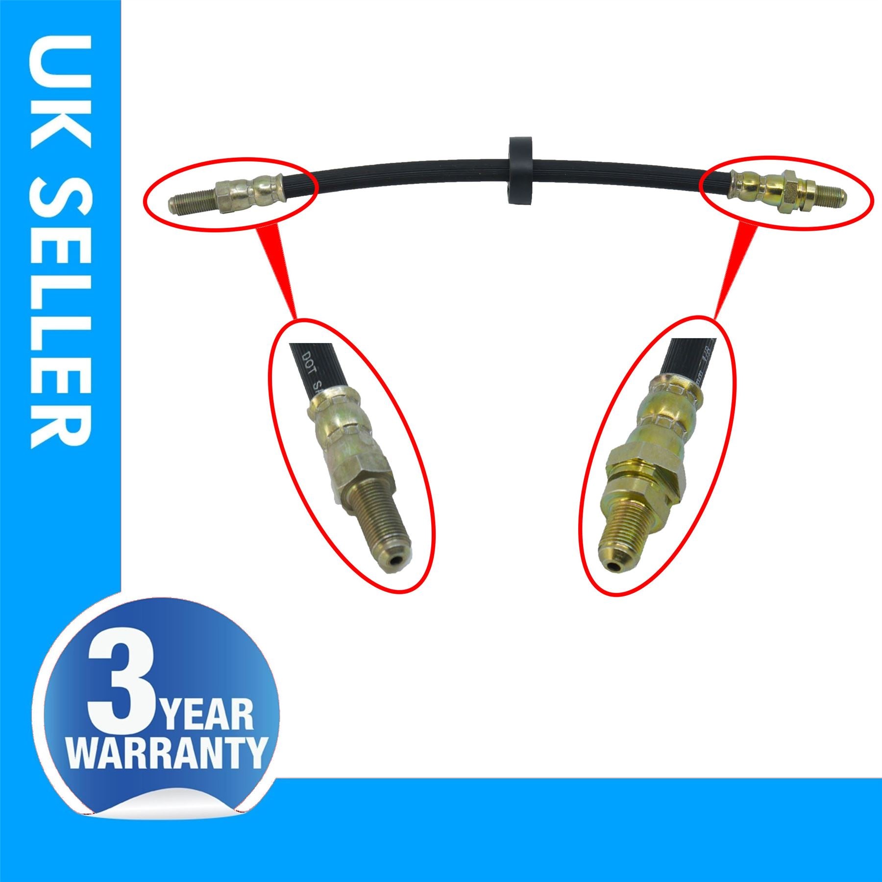 Rear brake hose Pipe Left Side For FORD Escort Mk3 Mk4 Orion 87AB2282BA
