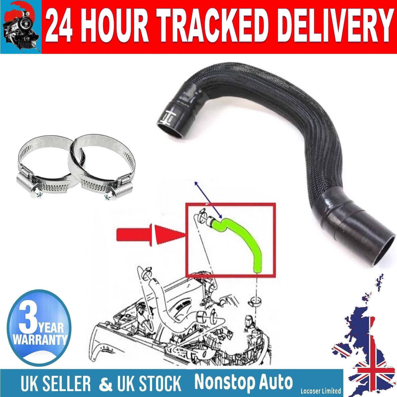 TURBO INTERCOOLER HOSE PIPE FOR JEEP CHEROKEE LIBERTY 2.5 2.8 CRD  55038729AA