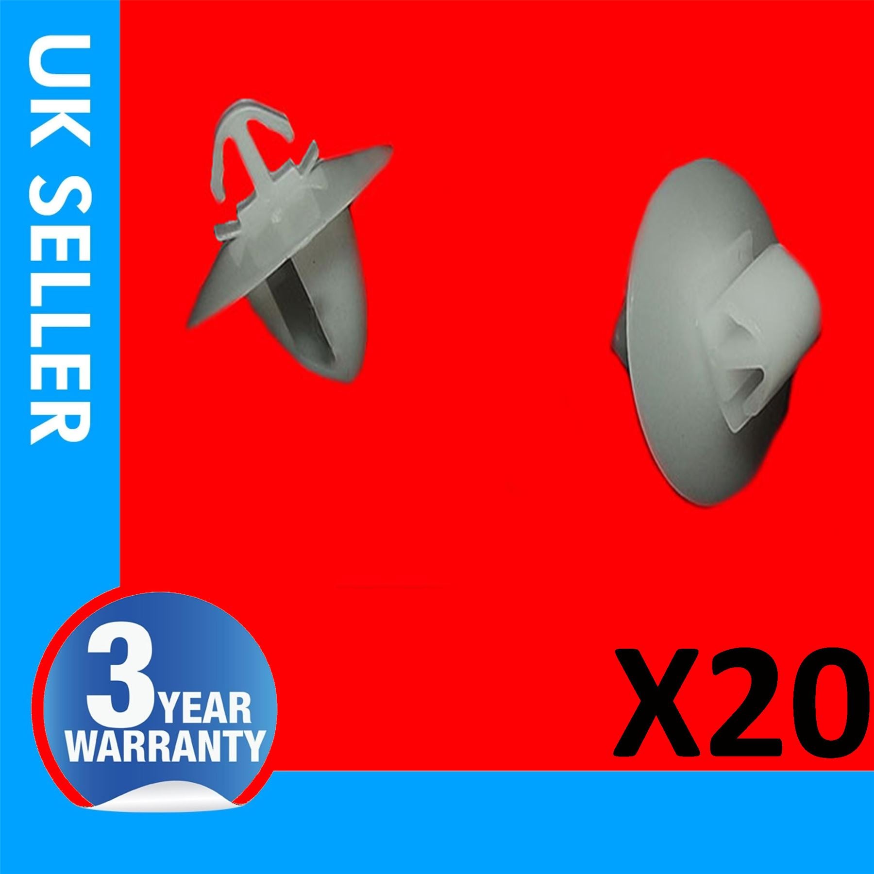 20X Fits Fiat Doblo Fiorino Qubo Albea Alfa Romeo Iveco DOOR MOULDING PANEL CLIP