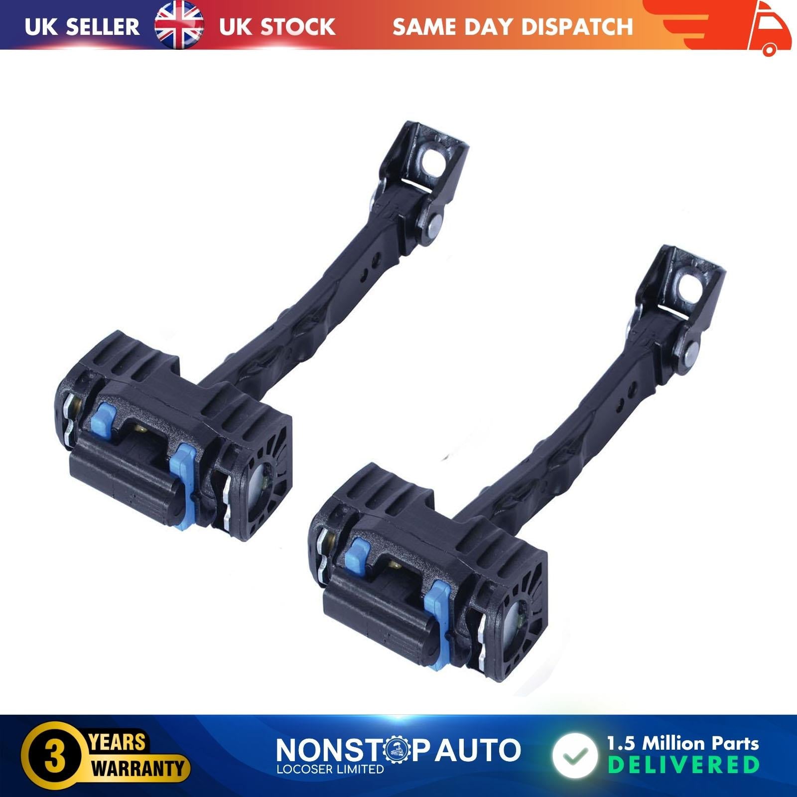 2 X Front Door Hinge Stop Check Strap Limitery Right and Left Side Fits VW Scirocco Mk3 1K8837249A